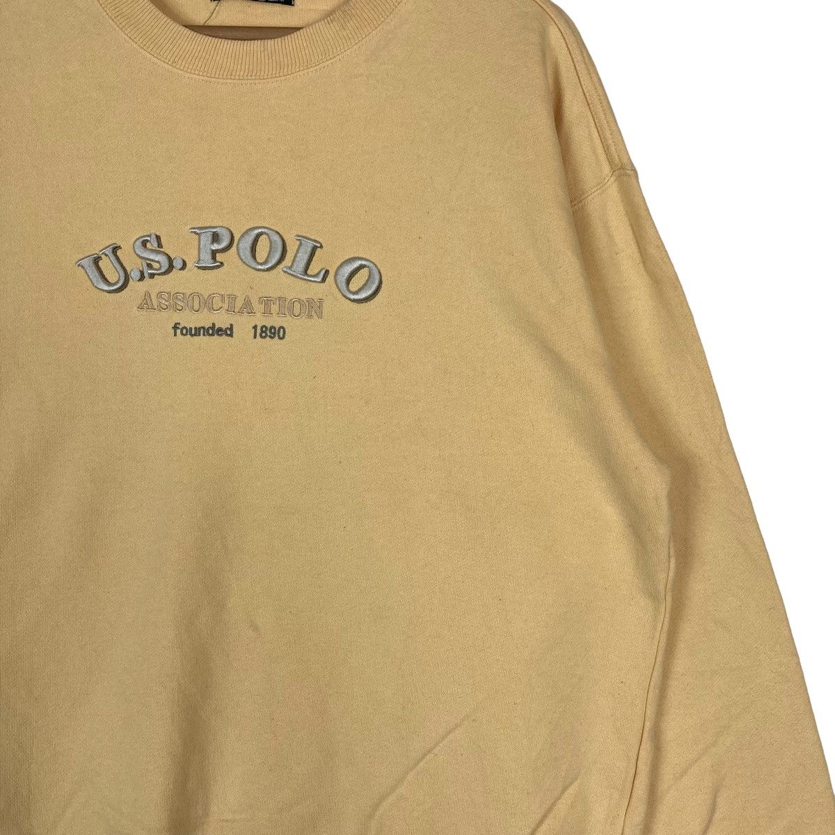 U.S. Polo Assn. Vintage USPA US Polo Association Pullover Jumper Sweatshirt Size US L / EU 52-54 / 3 - 3 Thumbnail
