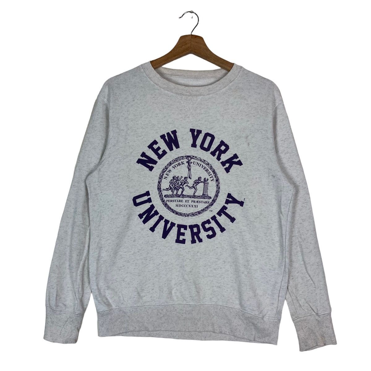 GU Japanese Brand GU New York University Spell Out Pullover Size US M / EU 48-50 / 2 - 1 Thumbnail