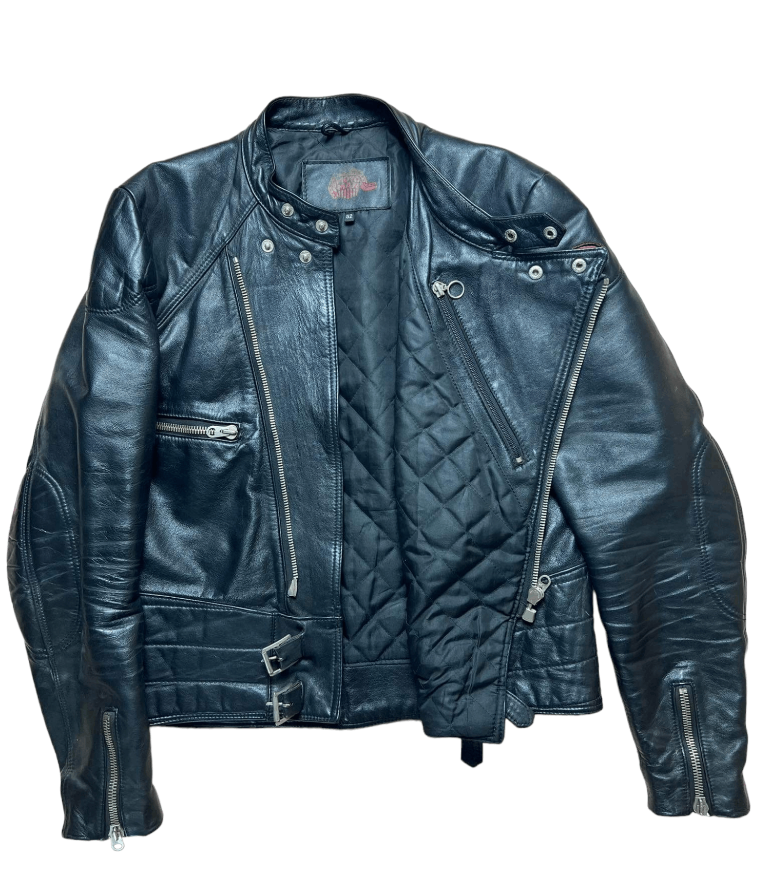 Vintage Moto Man motorcycle leather jacket Size US L / EU 52-54 / 3 - 3 Thumbnail