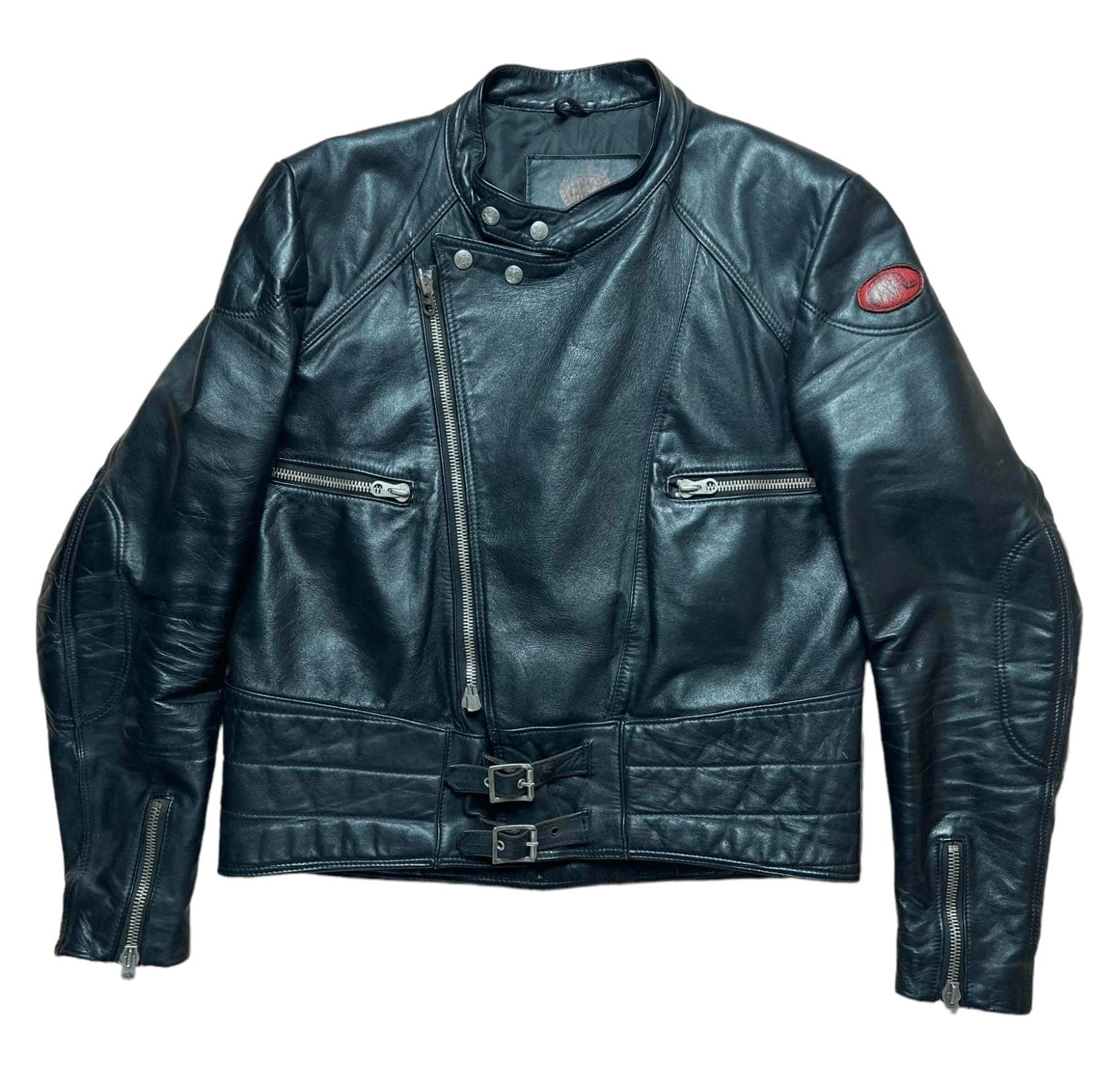 Vintage Moto Man motorcycle leather jacket Size US L / EU 52-54 / 3 - 1 Thumbnail