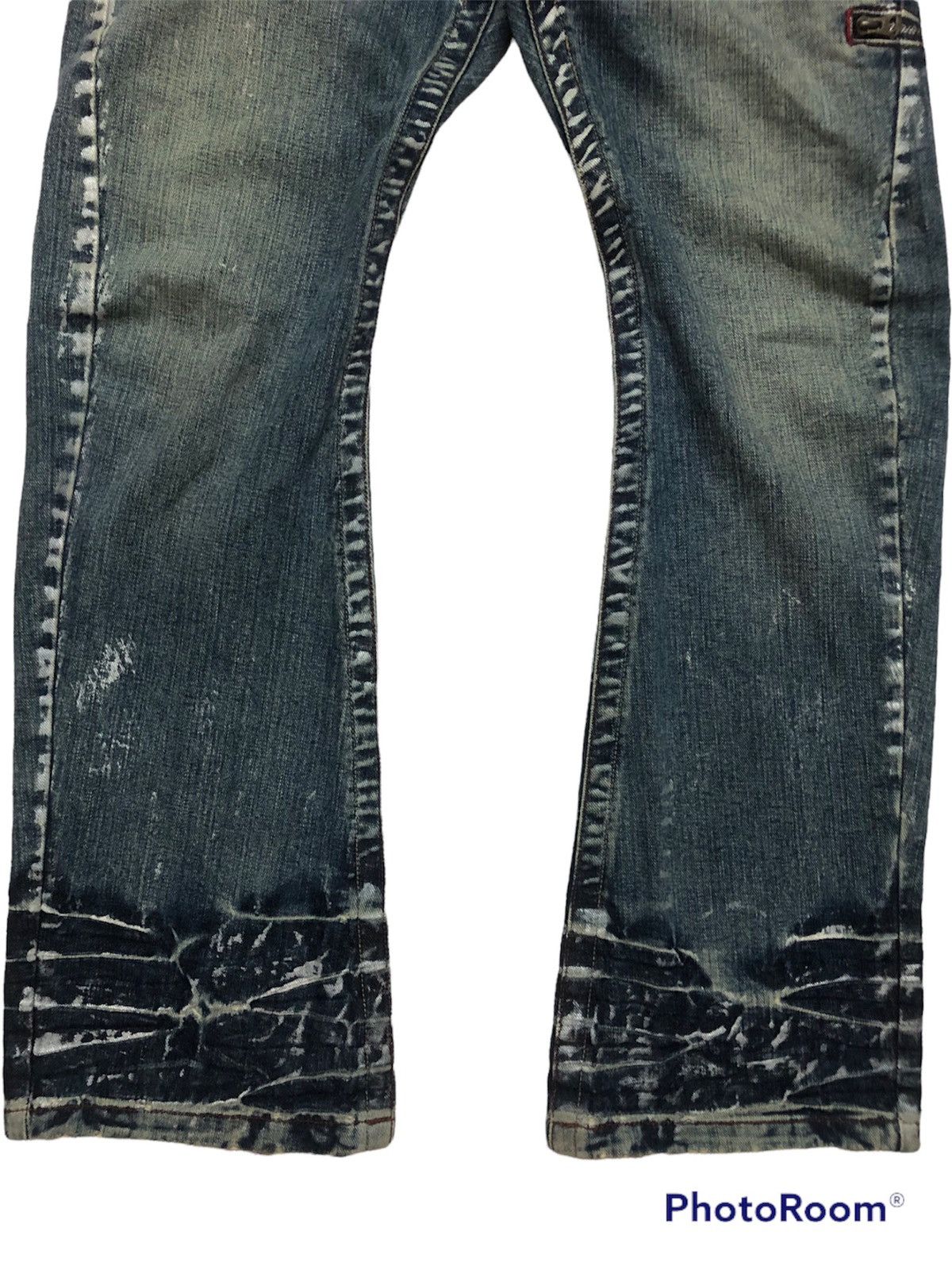 Hysteric Glamour × Japanese Brand RARE!! JAPANESE BRAND RATTLE TRAP PAINTER FLARED DENIM JEANS Size US 35 - 8 Thumbnail