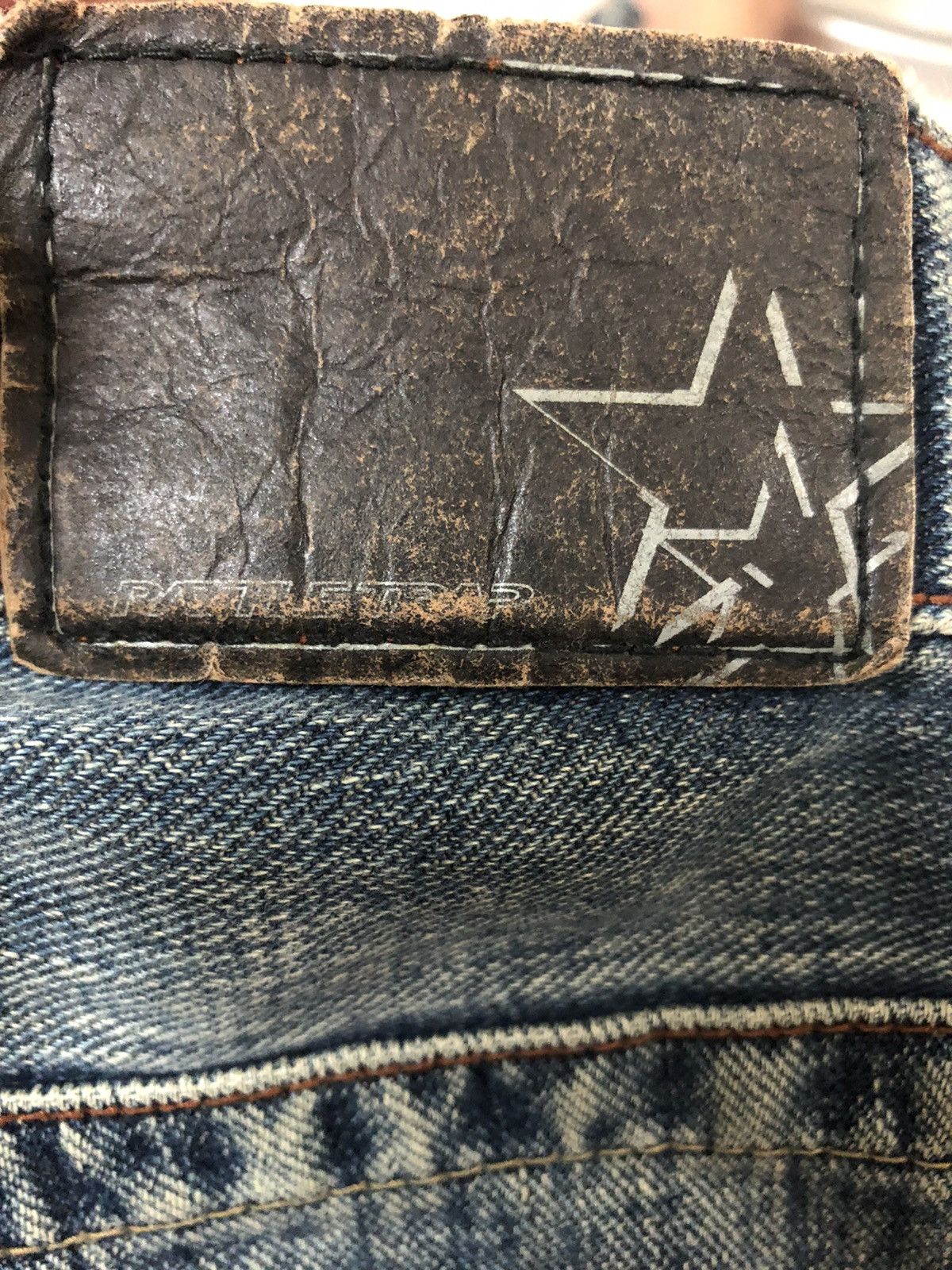 Hysteric Glamour × Japanese Brand RARE!! JAPANESE BRAND RATTLE TRAP PAINTER FLARED DENIM JEANS Size US 35 - 16 Thumbnail