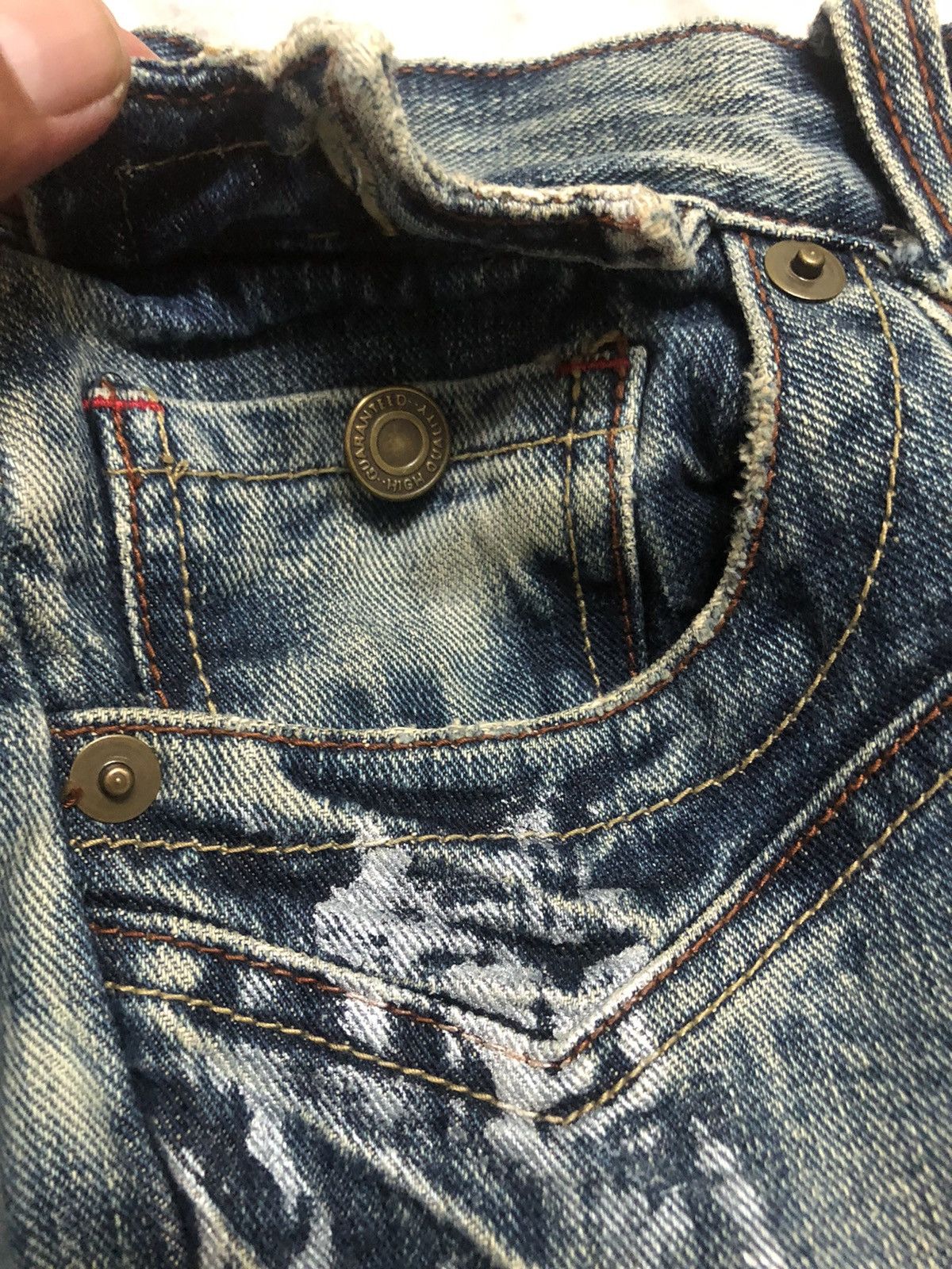 Hysteric Glamour × Japanese Brand RARE!! JAPANESE BRAND RATTLE TRAP PAINTER FLARED DENIM JEANS Size US 35 - 14 Thumbnail