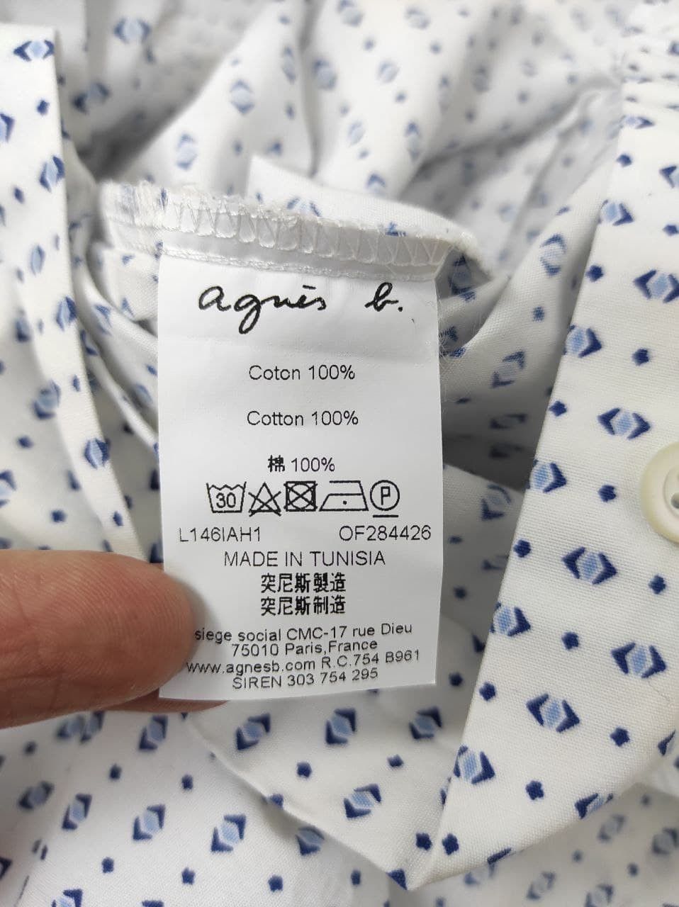 agnes b. Agnes B Paris Iconic Basic Shirt Long Sleeve Size 40 Size M / US 6-8 / IT 42-44 - 10 Thumbnail