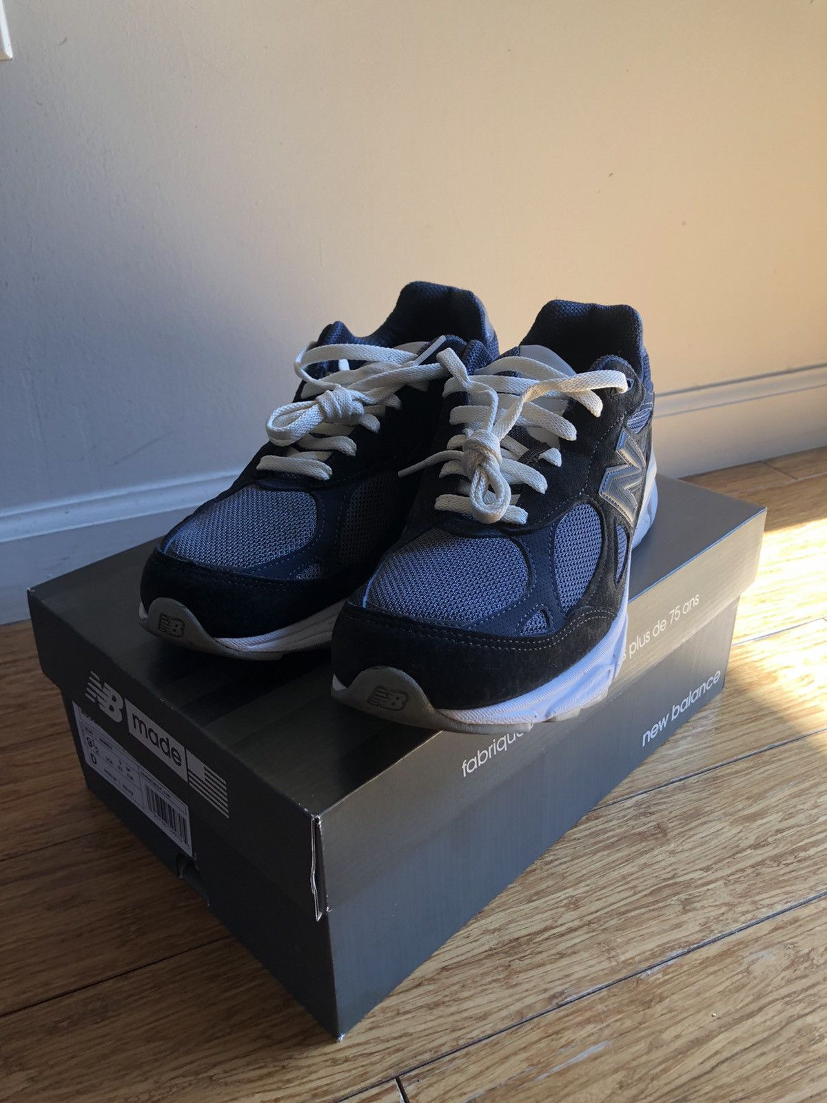 KITH 990v3 Genesis dark navy cream m990ki3