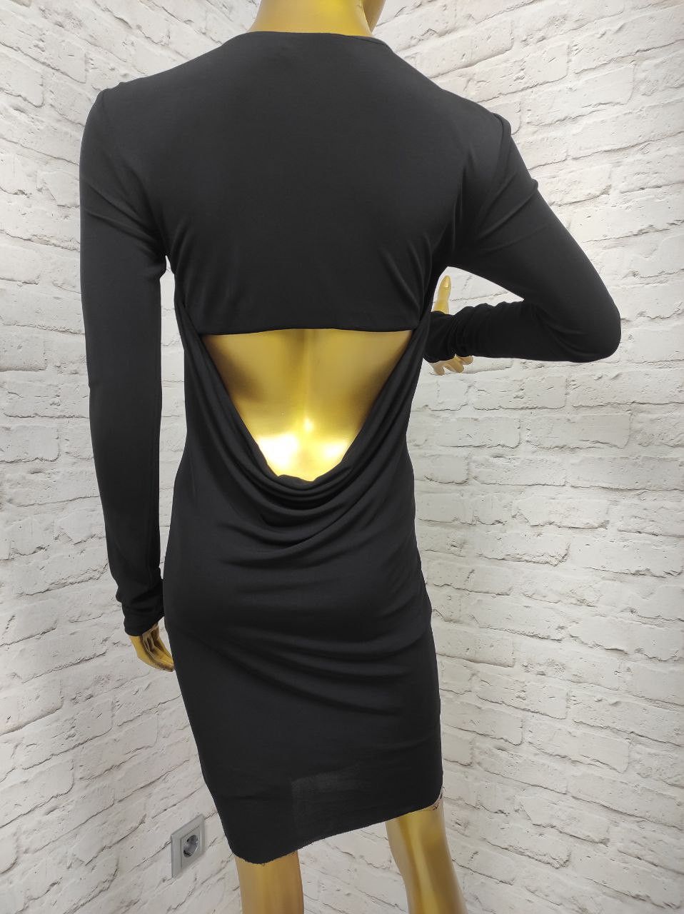 Alexander Wang T by Alexander Wang Matte Mini Dress Draped Cowl Back Size S Size S / US 4 / IT 40 - 8 Thumbnail