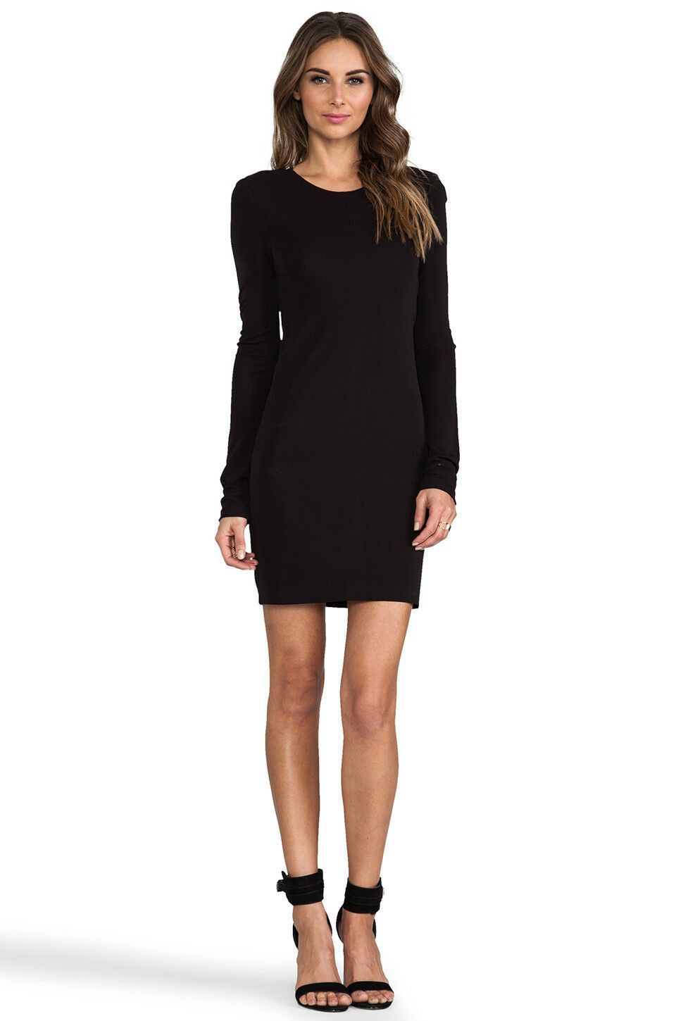 Alexander Wang T by Alexander Wang Matte Mini Dress Draped Cowl Back Size S Size S / US 4 / IT 40 - 2 Thumbnail