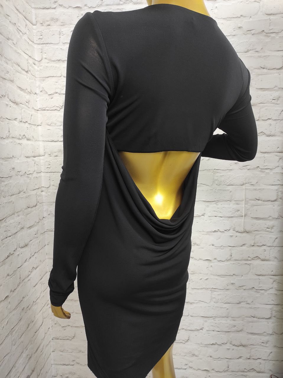 Alexander Wang T by Alexander Wang Matte Mini Dress Draped Cowl Back Size S Size S / US 4 / IT 40 - 9 Thumbnail