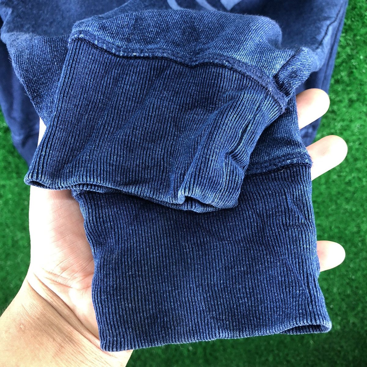 Gap GAP Big Logo Indigo Blue Denim Sweatshirt Hoodie Pullover Size US L / EU 52-54 / 3 - 11 Thumbnail
