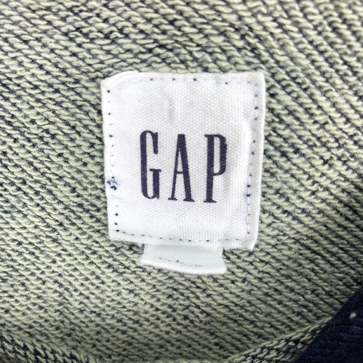 Gap GAP Big Logo Indigo Blue Denim Sweatshirt Hoodie Pullover Size US L / EU 52-54 / 3 - 12 Thumbnail