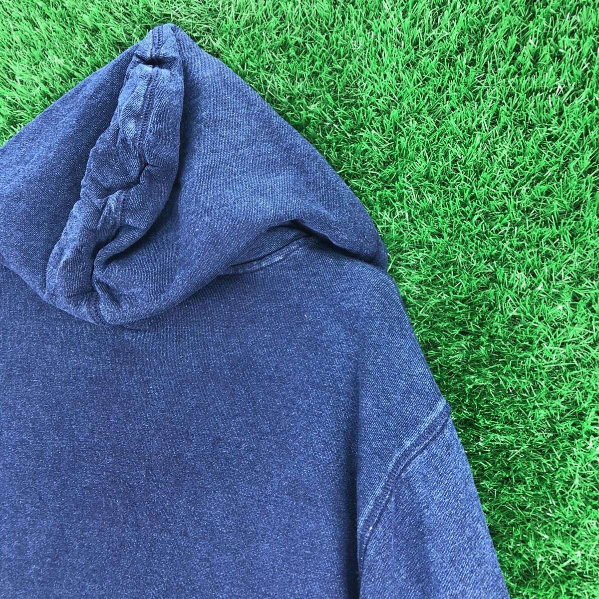 Gap GAP Big Logo Indigo Blue Denim Sweatshirt Hoodie Pullover Size US L / EU 52-54 / 3 - 5 Thumbnail