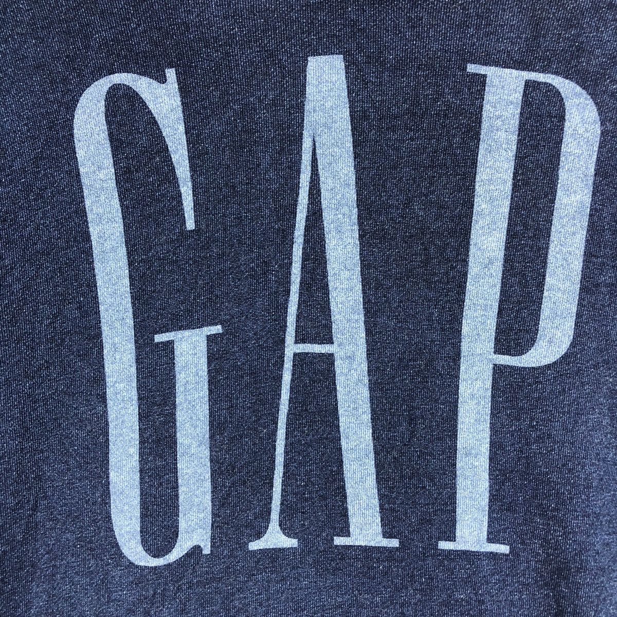 Gap GAP Big Logo Indigo Blue Denim Sweatshirt Hoodie Pullover Size US L / EU 52-54 / 3 - 8 Thumbnail