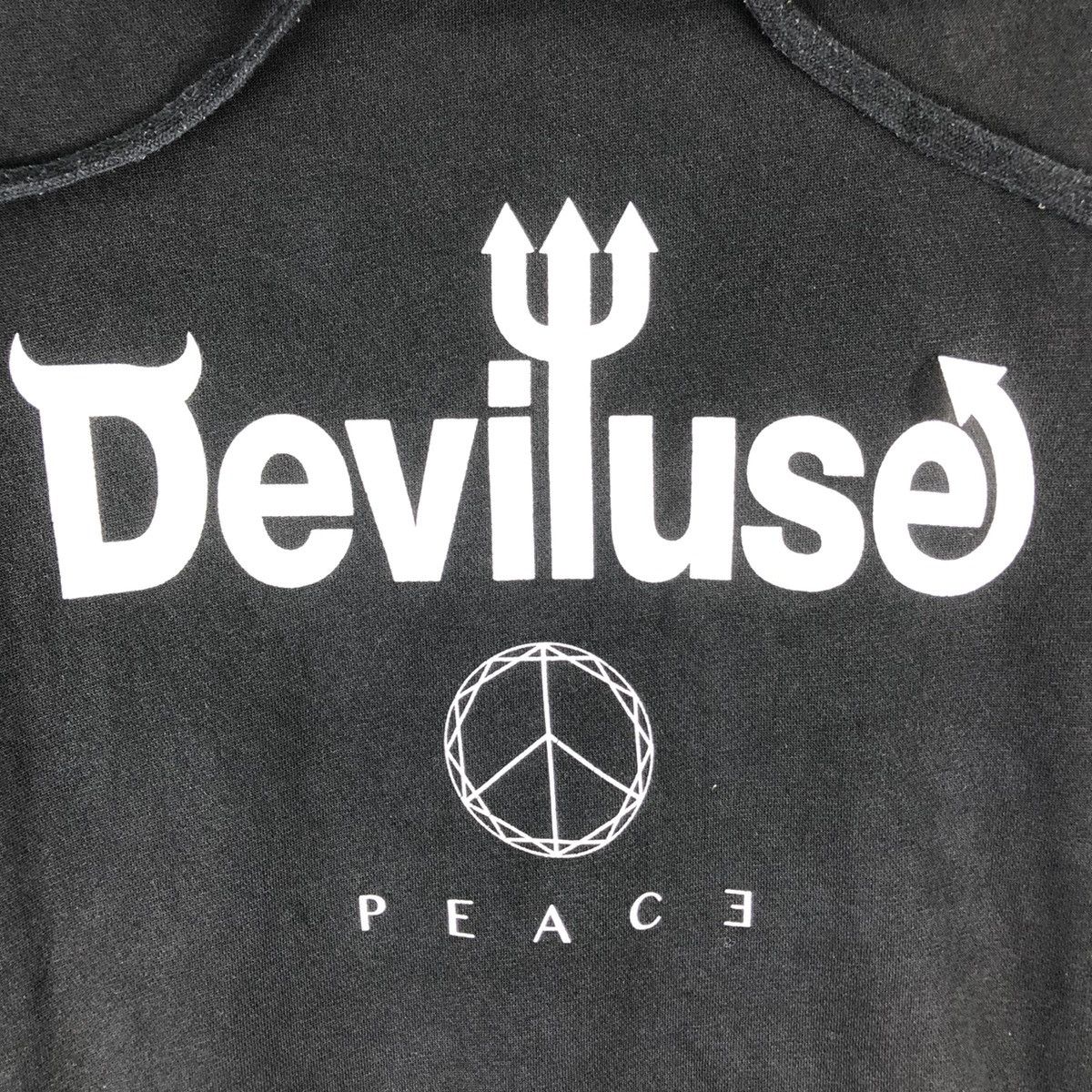 Japanese Brand Deviluse Peace Sweatshirt Hoodie Pullover Size US XL / EU 56 / 4 - 7 Thumbnail