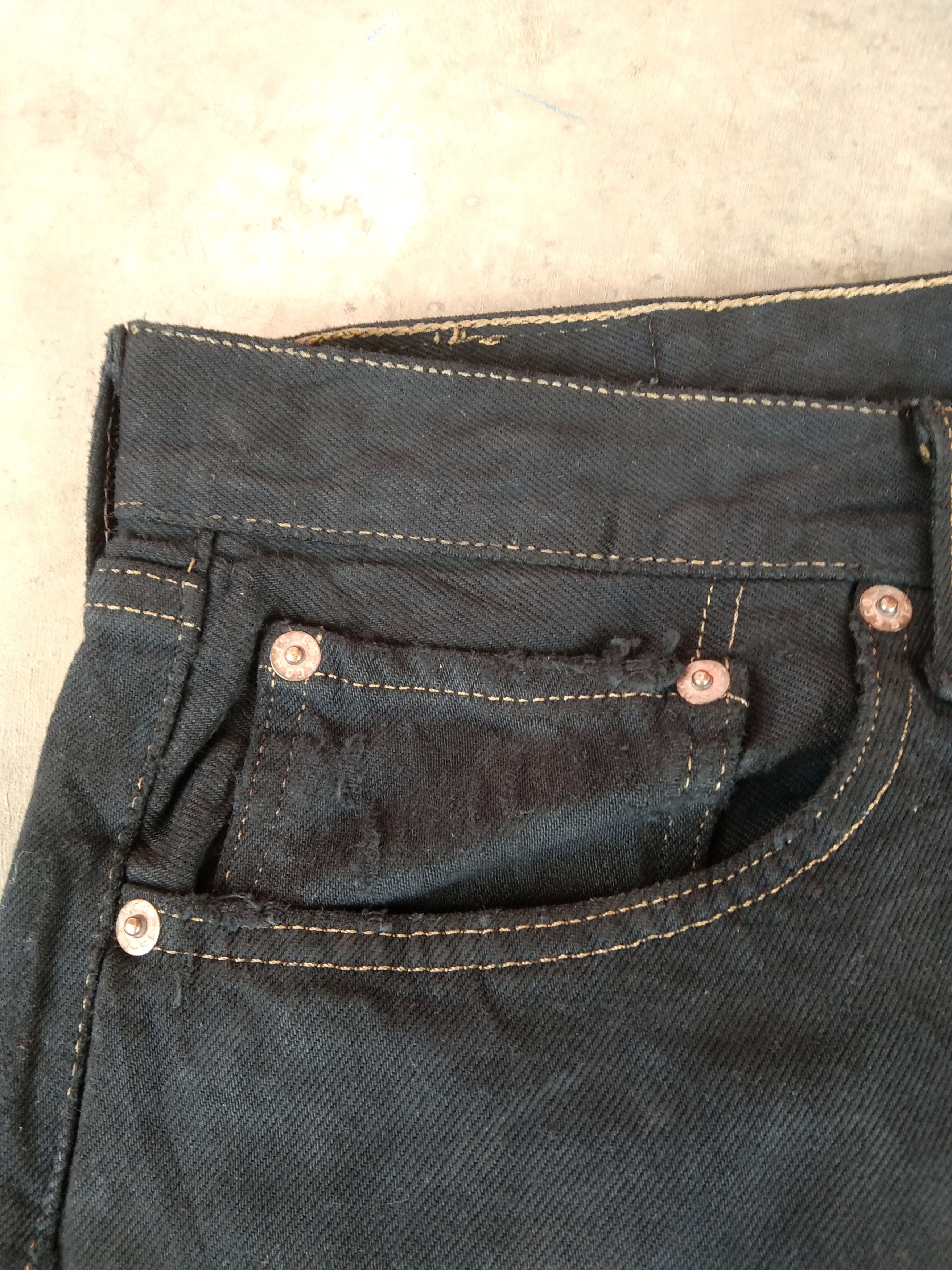 Levi's 90s Vintage Levi's 501 Black Made In USA Jeans 36x30 Size US 36 / EU 52 - 9 Thumbnail