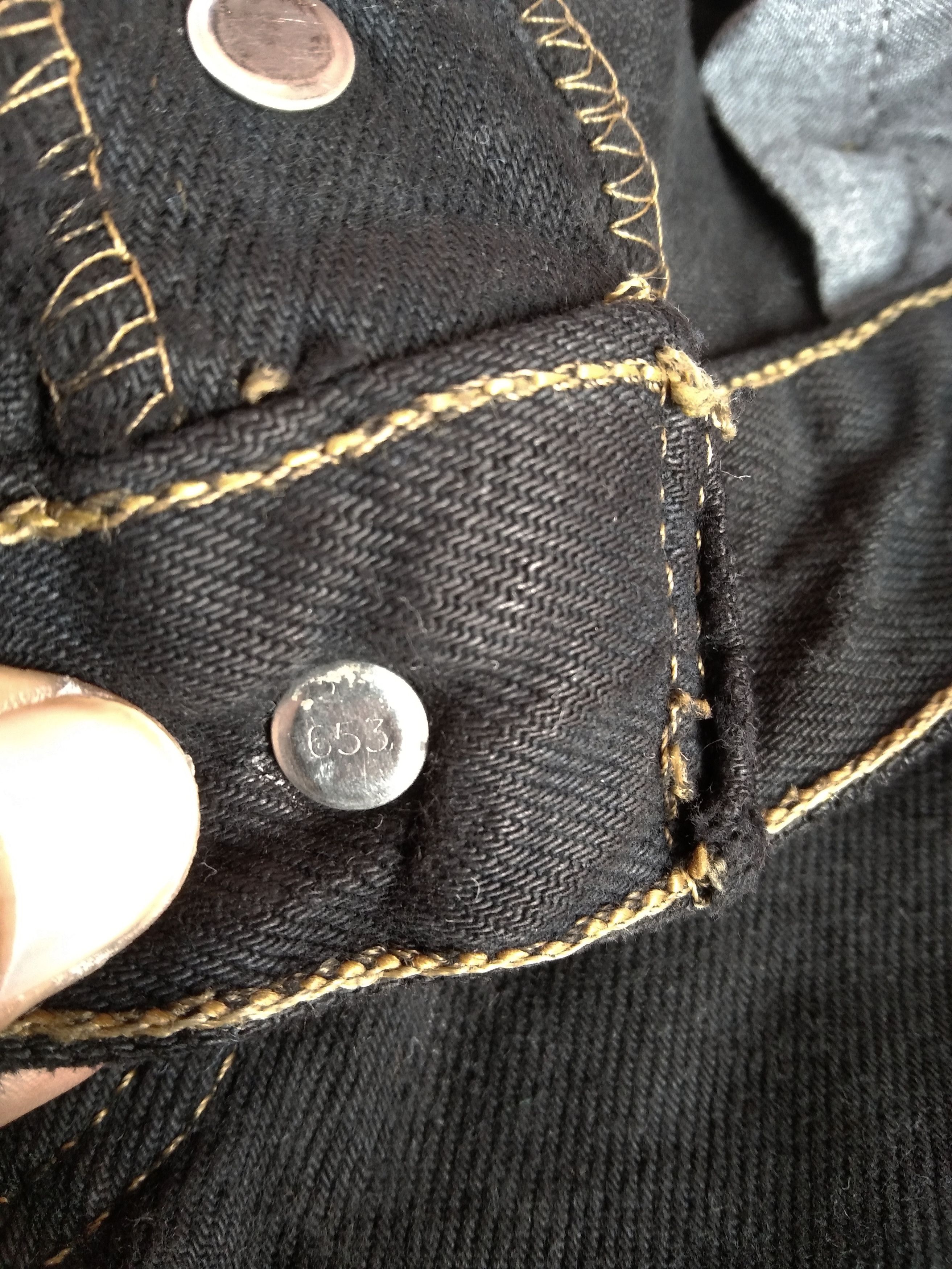 Levi's 90s Vintage Levi's 501 Black Made In USA Jeans 36x30 Size US 36 / EU 52 - 11 Thumbnail