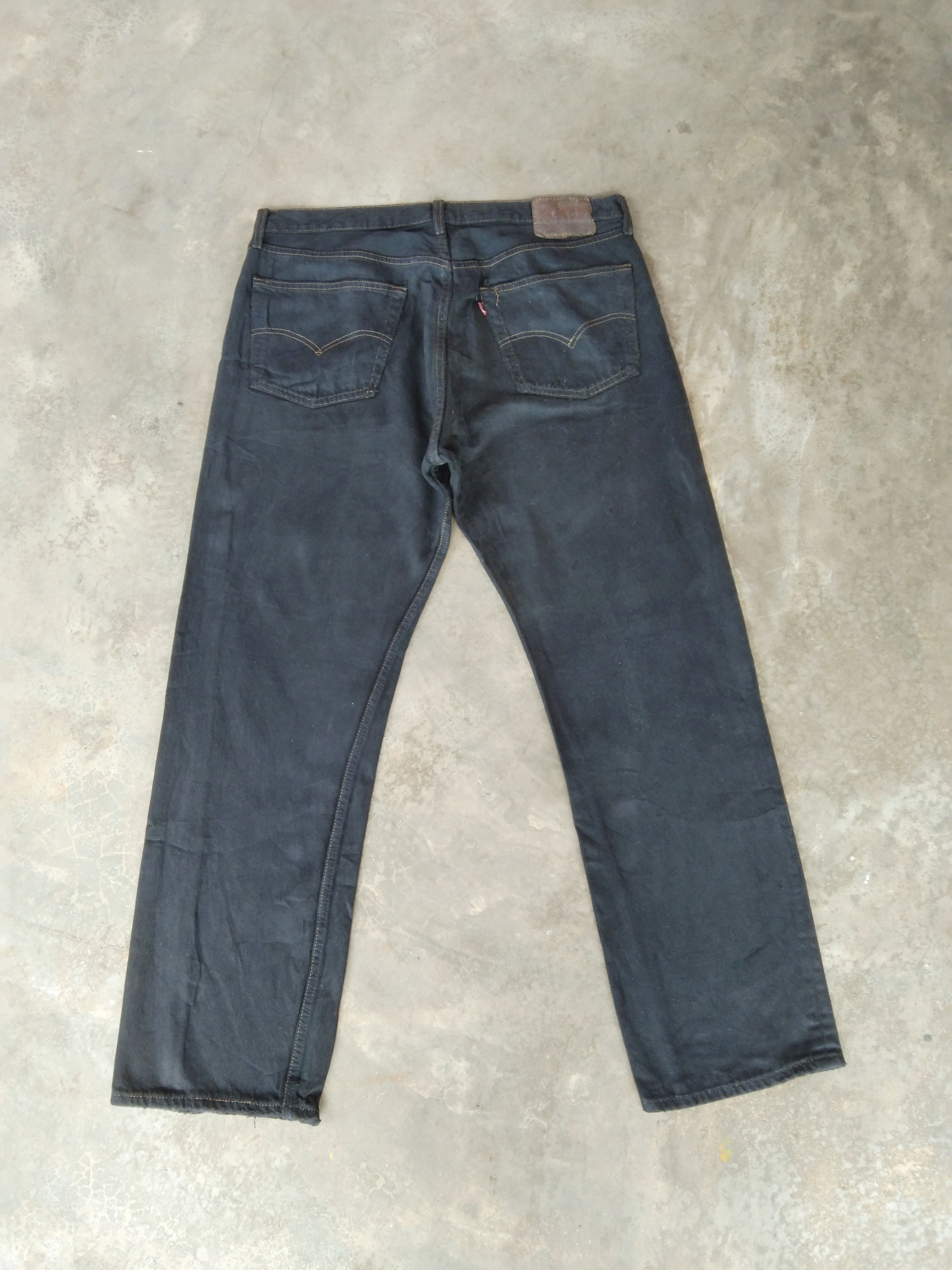 Levi's 90s Vintage Levi's 501 Black Made In USA Jeans 36x30 Size US 36 / EU 52 - 2 Thumbnail