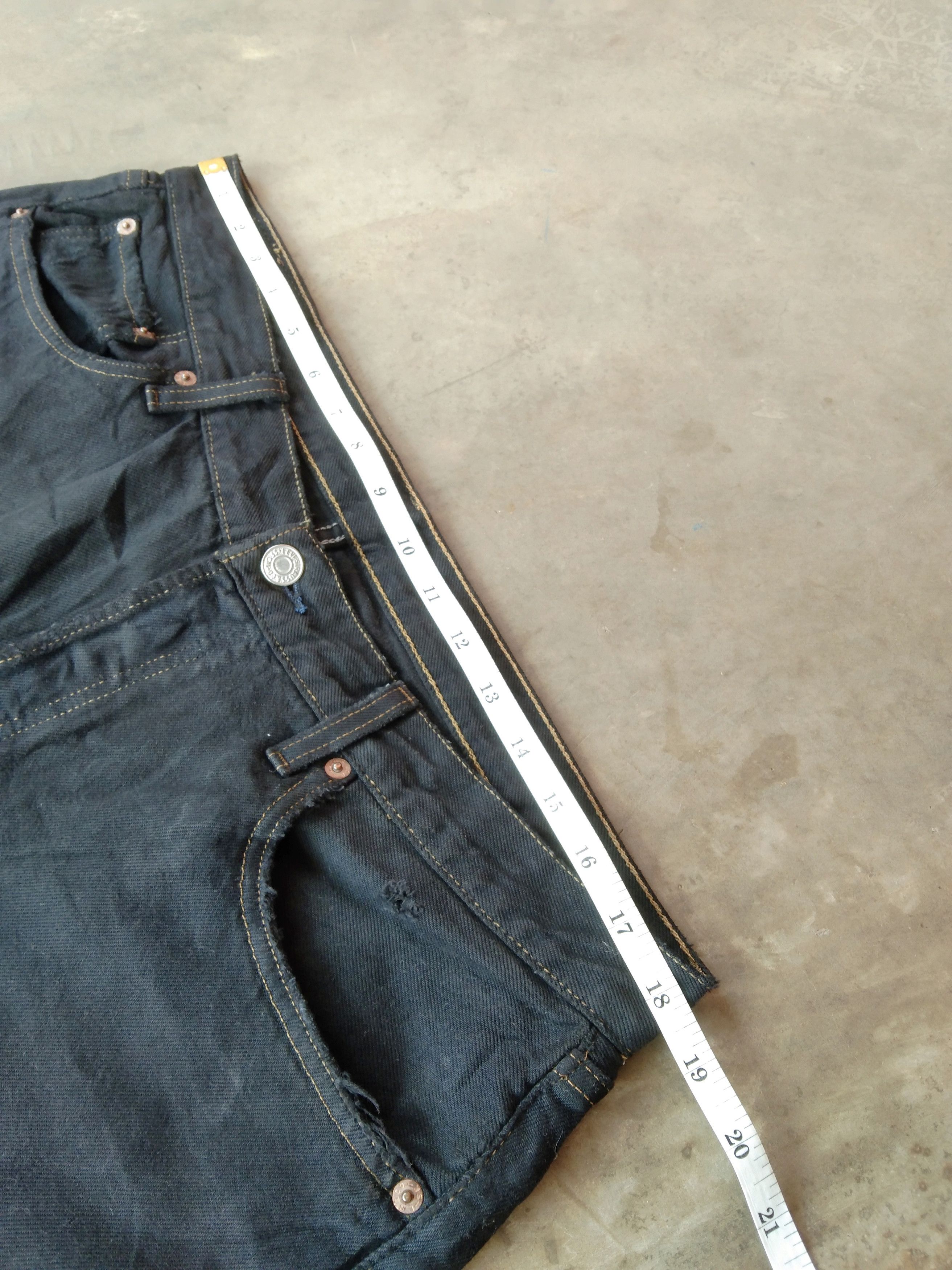 Levi's 90s Vintage Levi's 501 Black Made In USA Jeans 36x30 Size US 36 / EU 52 - 10 Thumbnail