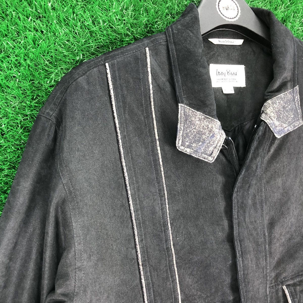 Japanese Brand Vintagw 80's Work Casual Zipper Jacket by Troy Bros Size US L / EU 52-54 / 3 - 2 Thumbnail