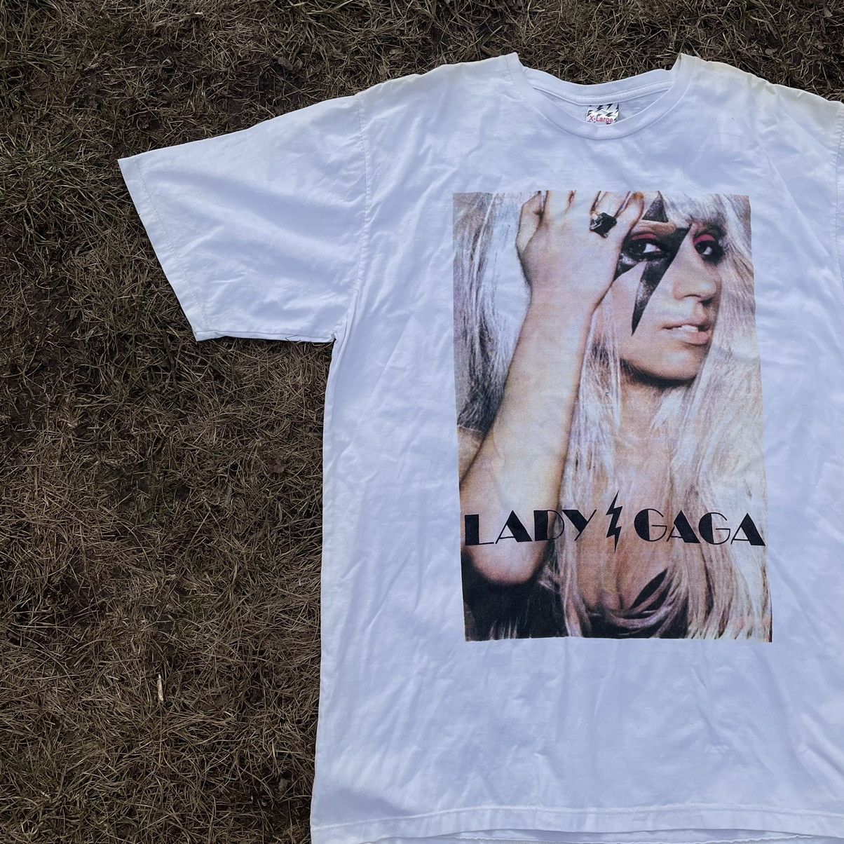 Vintage Vintage 90s Sun Faded Lady Gaga Graphic Tee Grunge Slim L Size US L / EU 52-54 / 3 - 2 Thumbnail