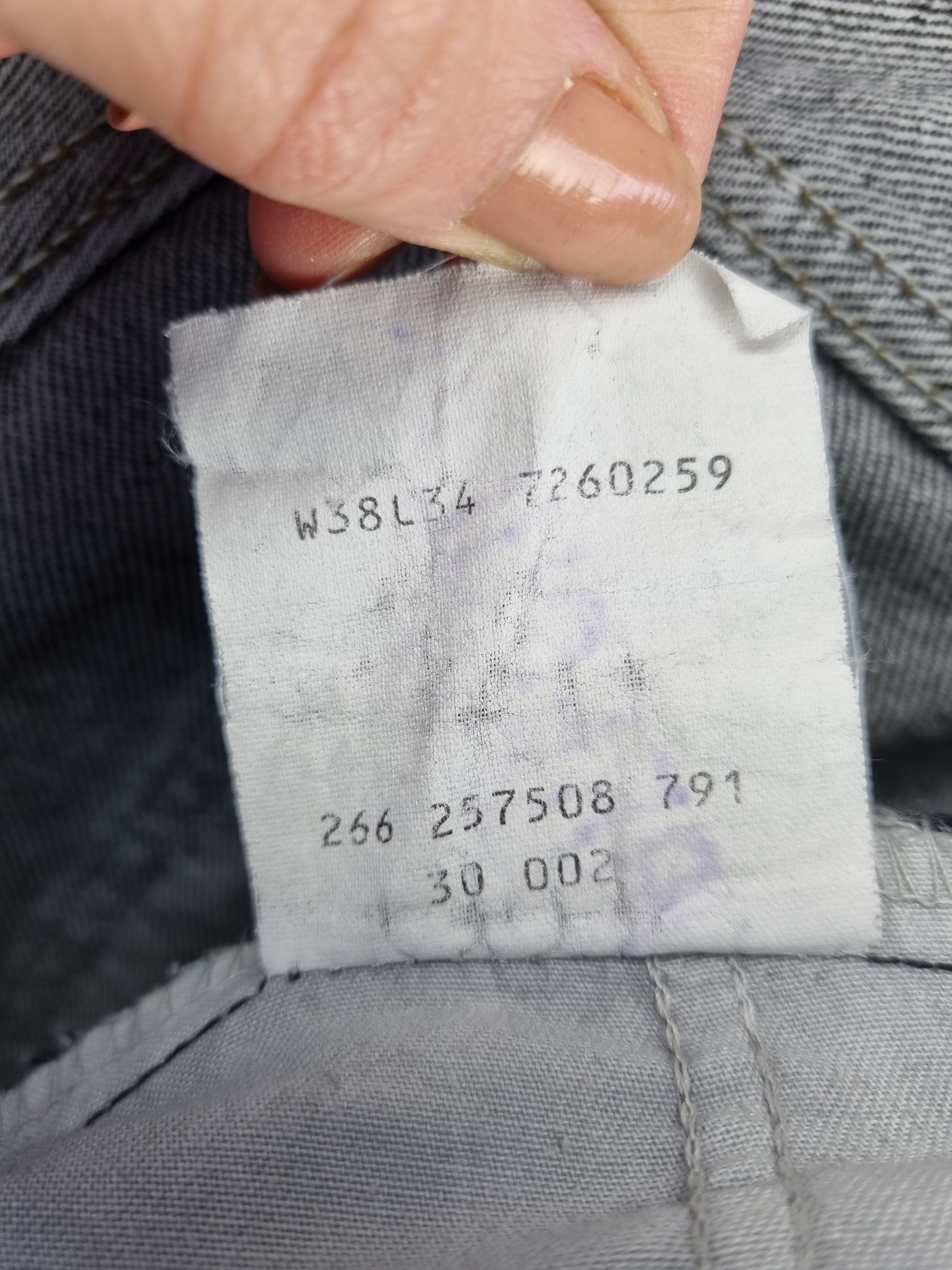 Levi's × Levi's Vintage Clothing 90s Rare LEVIS Custom made Painter Pants Jeans Black Size US 33 - 13 Thumbnail