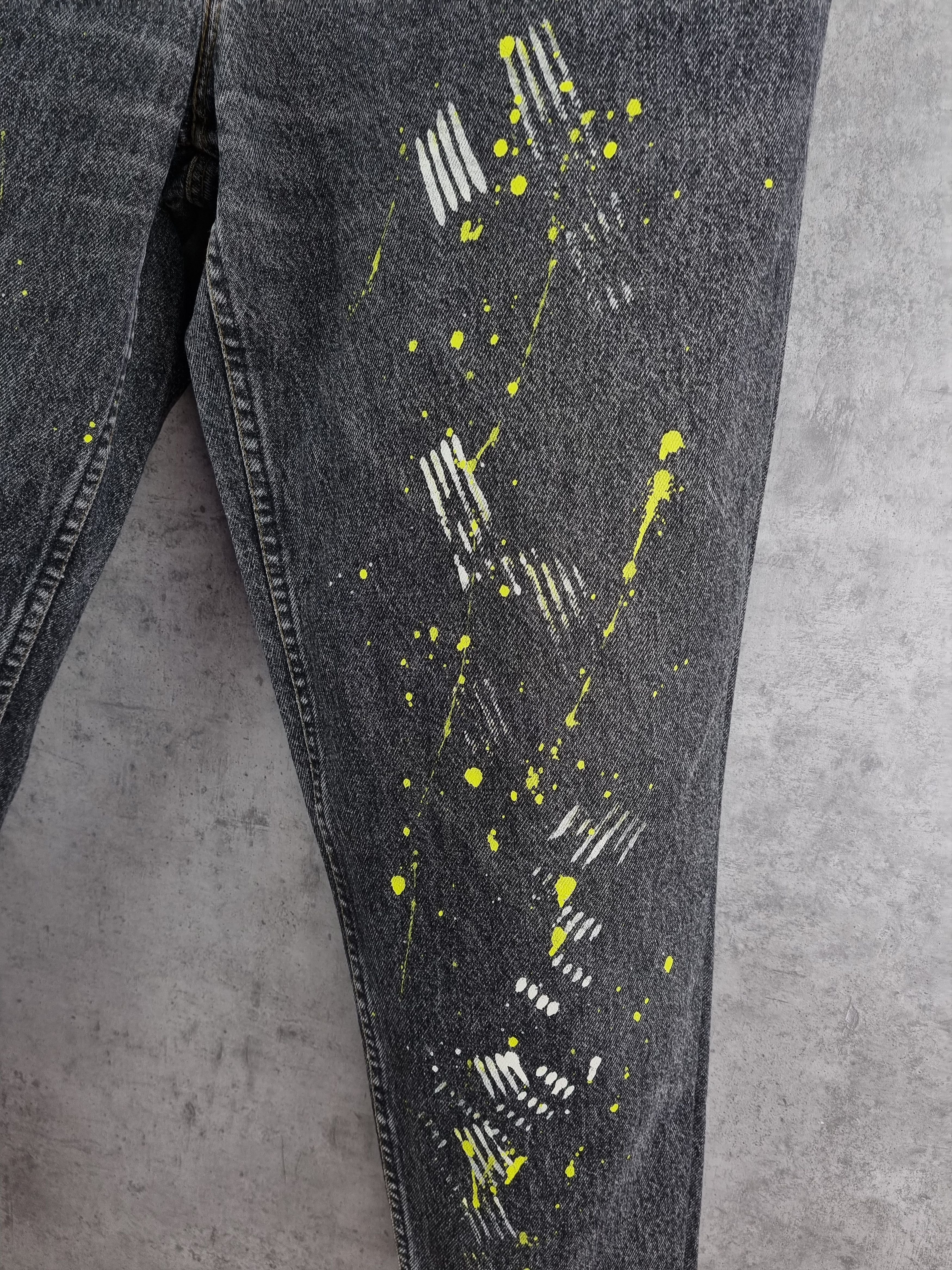 Levi's × Levi's Vintage Clothing 90s Rare LEVIS Custom made Painter Pants Jeans Black Size US 33 - 8 Thumbnail