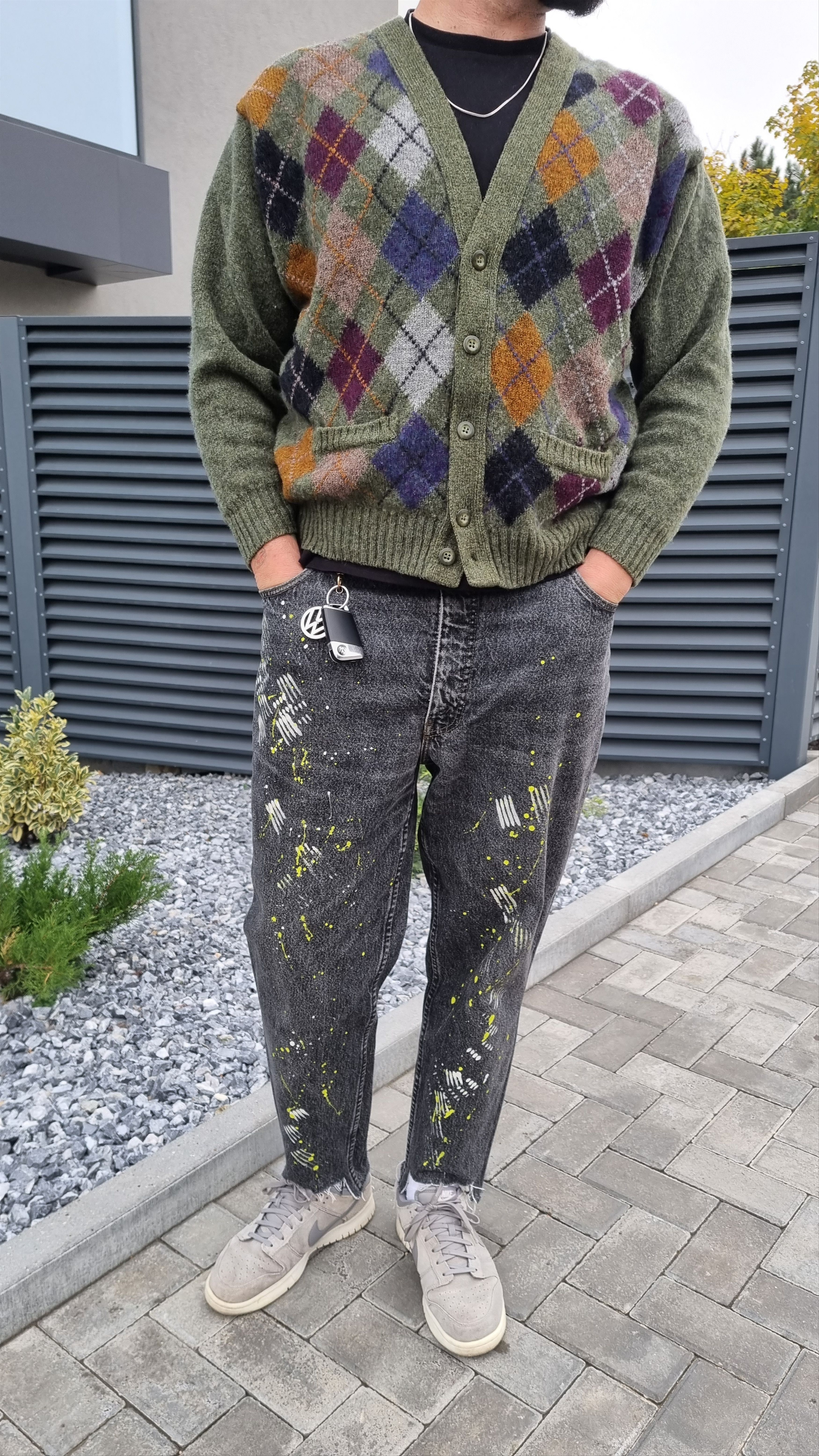 Levi's × Levi's Vintage Clothing 90s Rare LEVIS Custom made Painter Pants Jeans Black Size US 33 - 22 Thumbnail