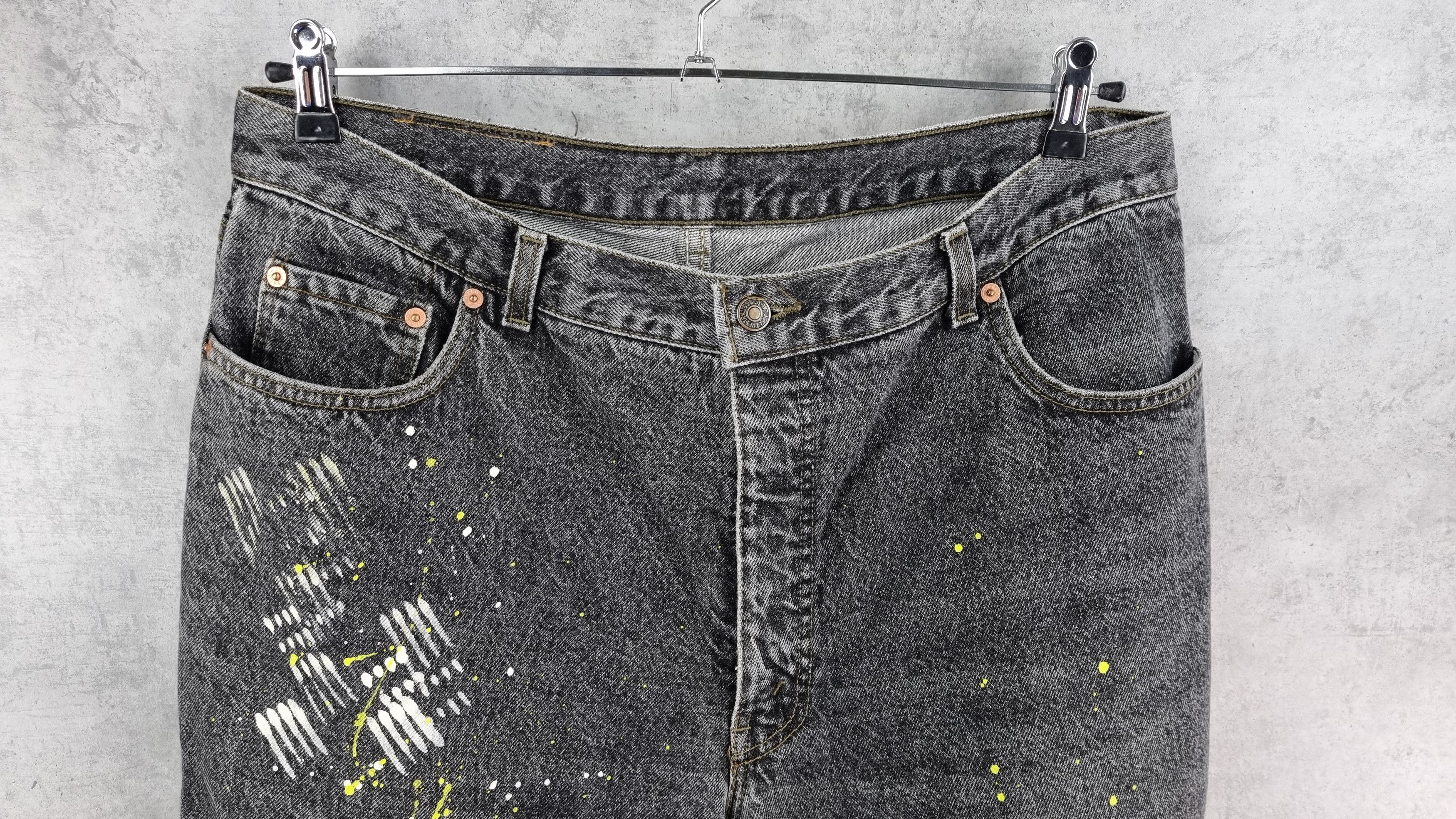 Levi's × Levi's Vintage Clothing 90s Rare LEVIS Custom made Painter Pants Jeans Black Size US 33 - 9 Thumbnail