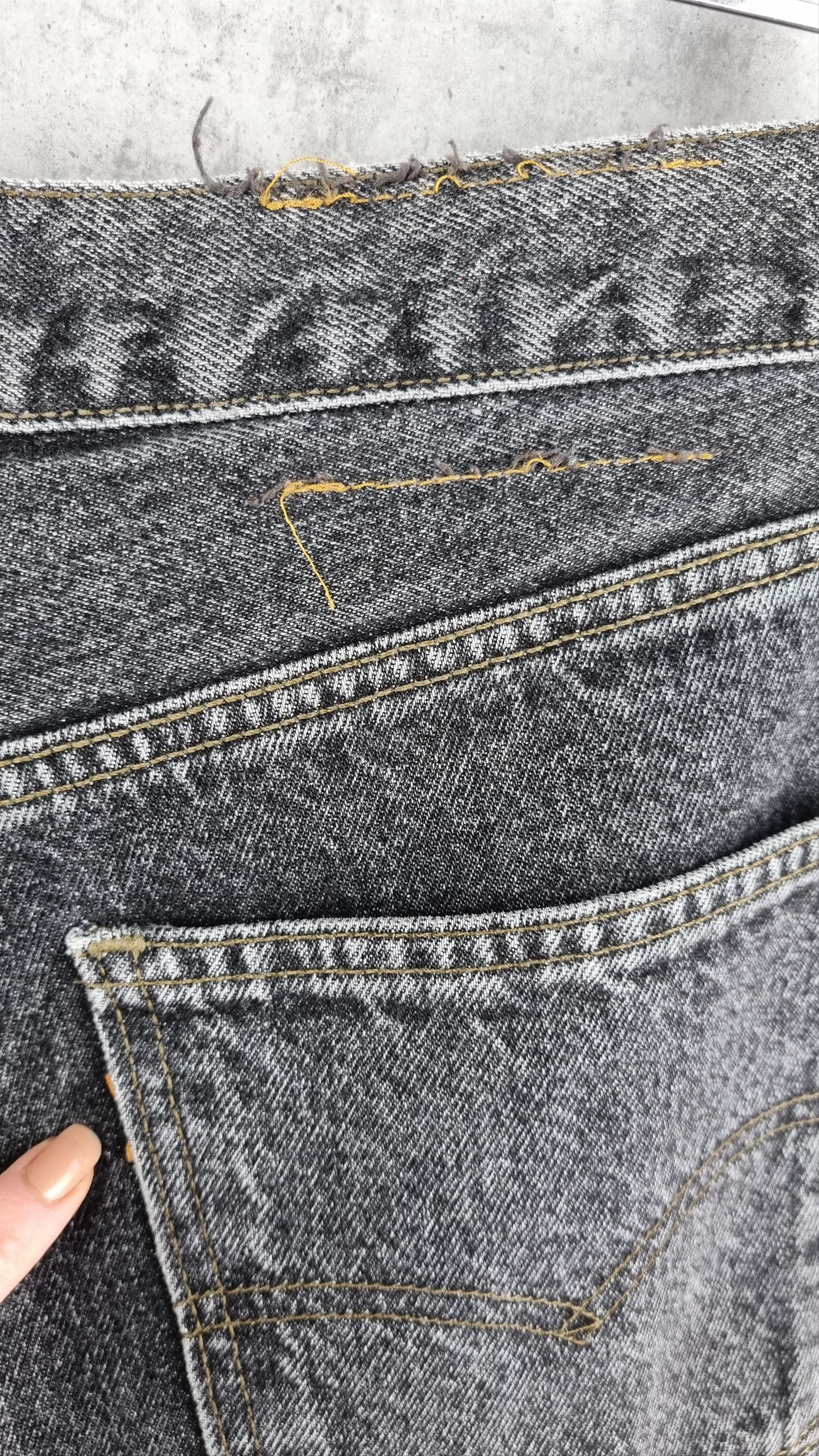 Levi's × Levi's Vintage Clothing 90s Rare LEVIS Custom made Painter Pants Jeans Black Size US 33 - 17 Thumbnail