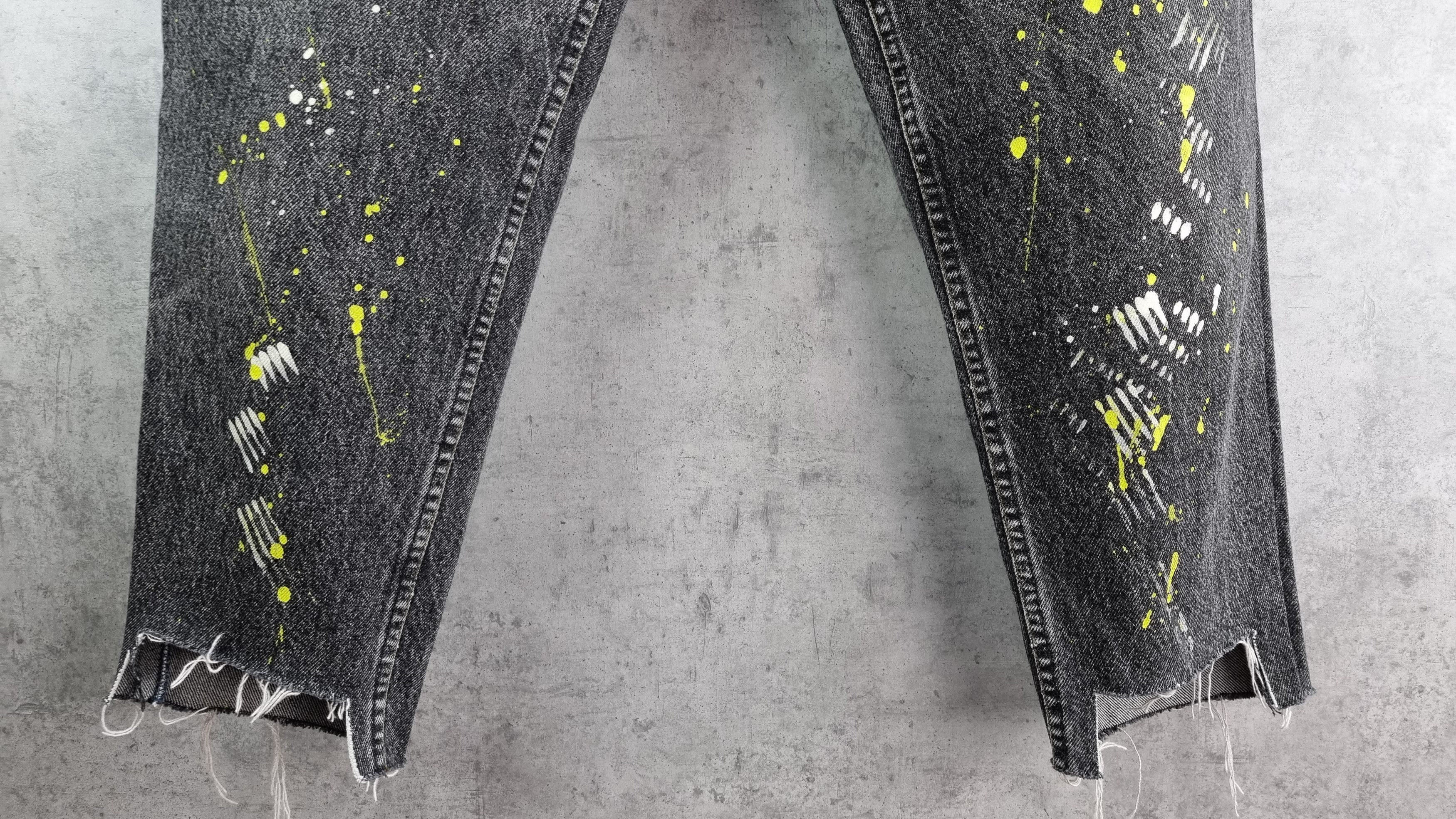 Levi's × Levi's Vintage Clothing 90s Rare LEVIS Custom made Painter Pants Jeans Black Size US 33 - 18 Thumbnail