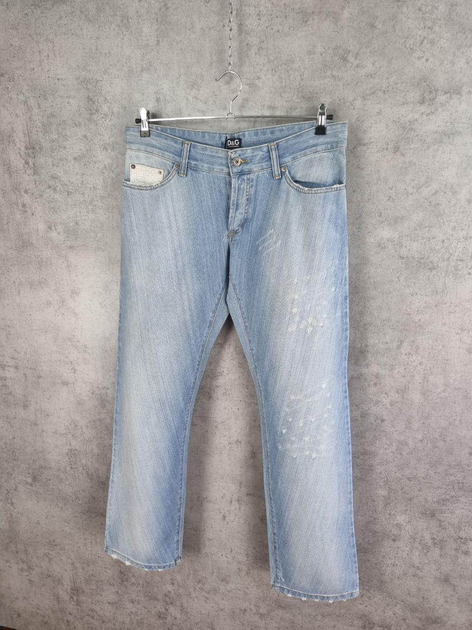 Dolce & Gabbana New Dolce and Gabbana Ripped Italy made Denim Jeans Size US 33 - 3 Thumbnail