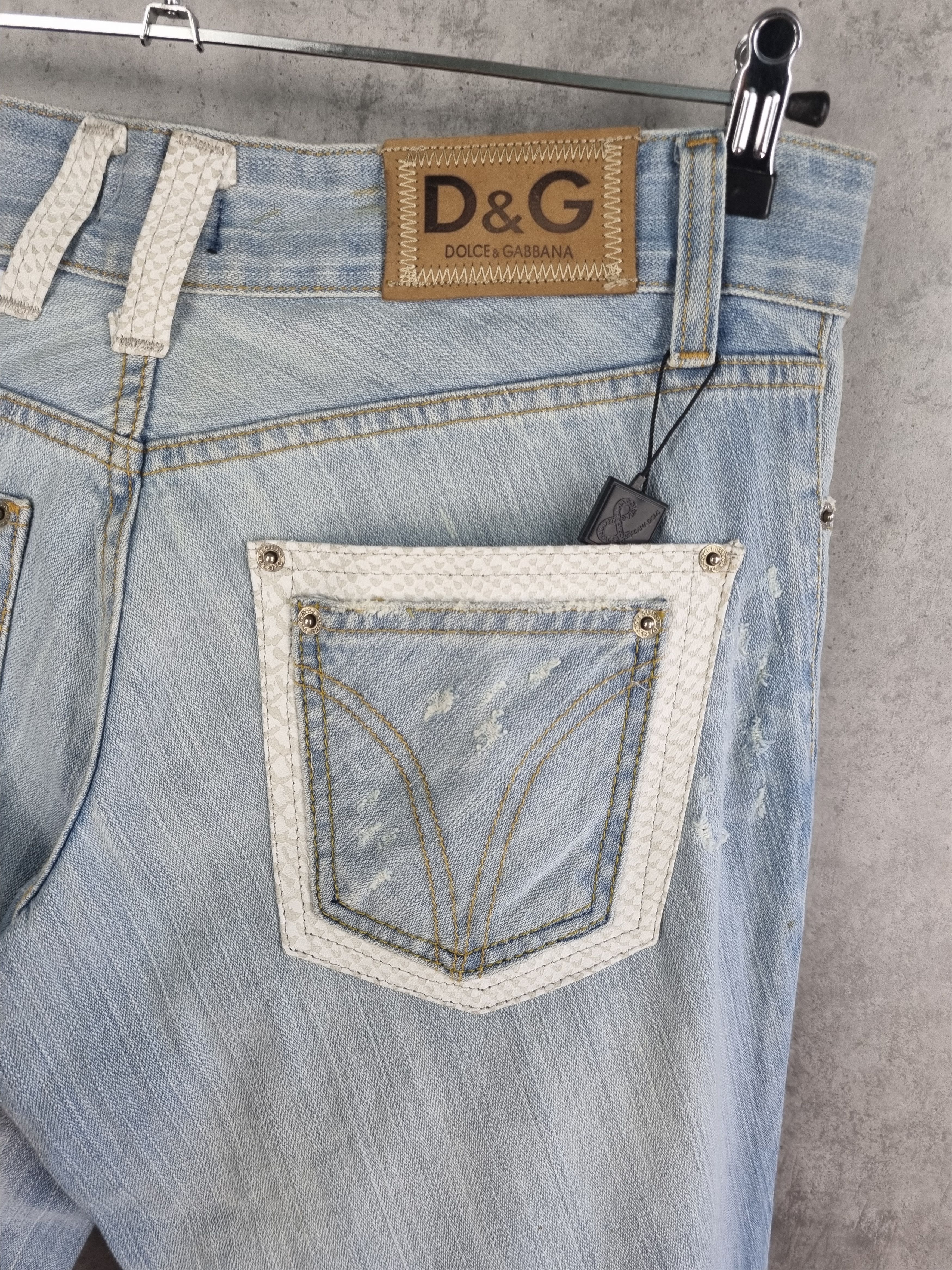 Dolce & Gabbana New Dolce and Gabbana Ripped Italy made Denim Jeans Size US 33 - 6 Thumbnail