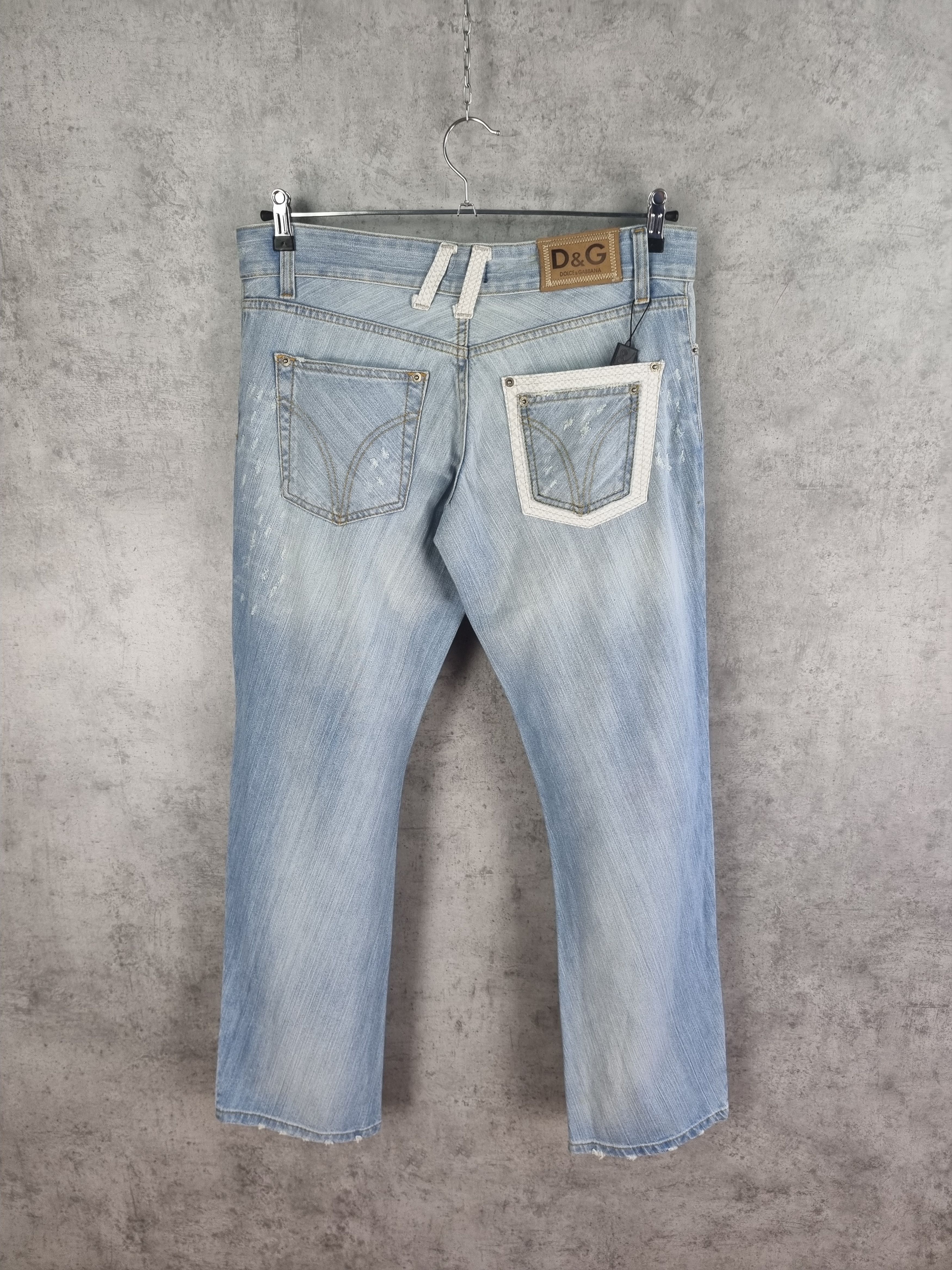 Dolce & Gabbana New Dolce and Gabbana Ripped Italy made Denim Jeans Size US 33 - 9 Thumbnail