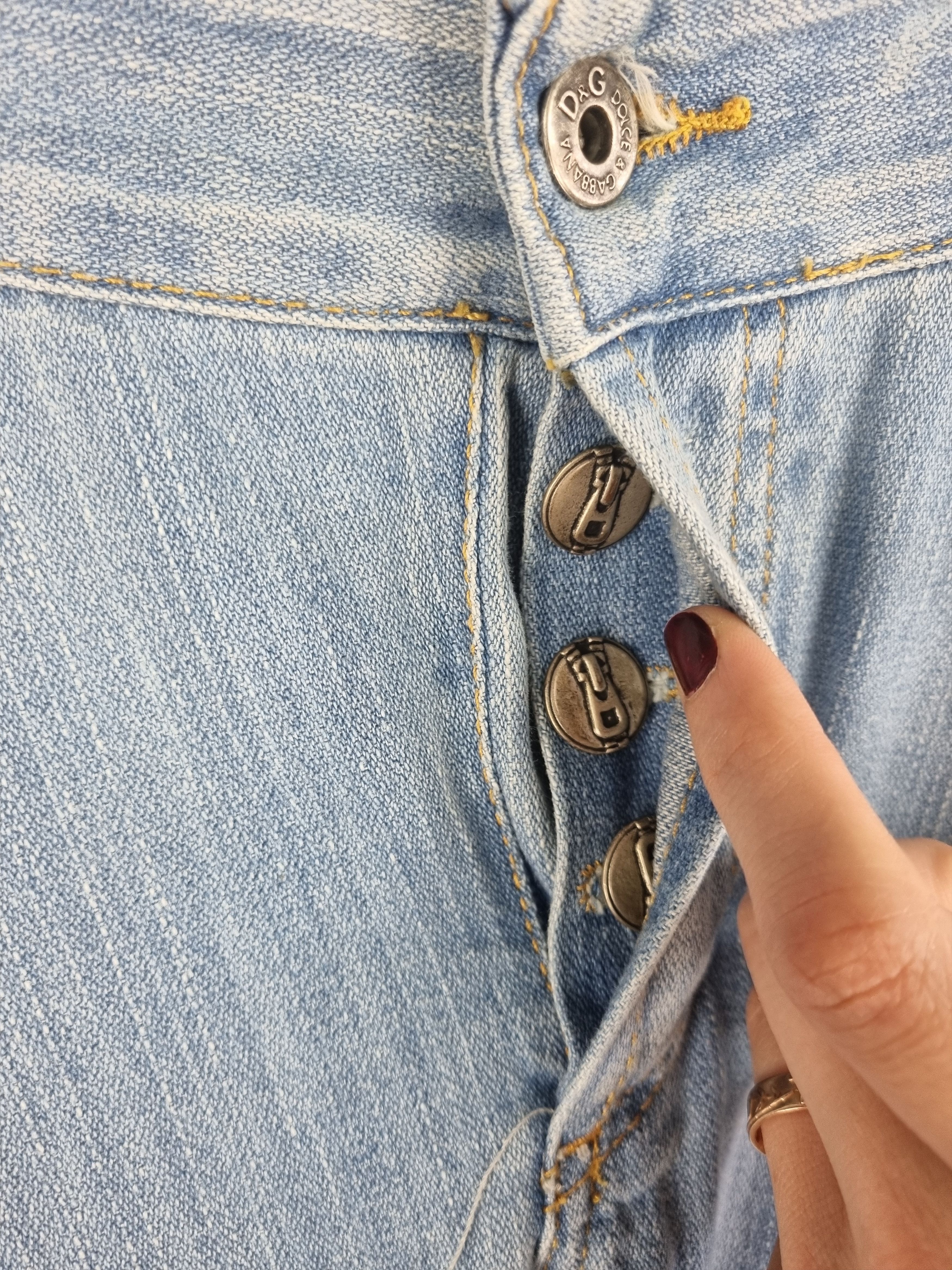 Dolce & Gabbana New Dolce and Gabbana Ripped Italy made Denim Jeans Size US 33 - 14 Thumbnail