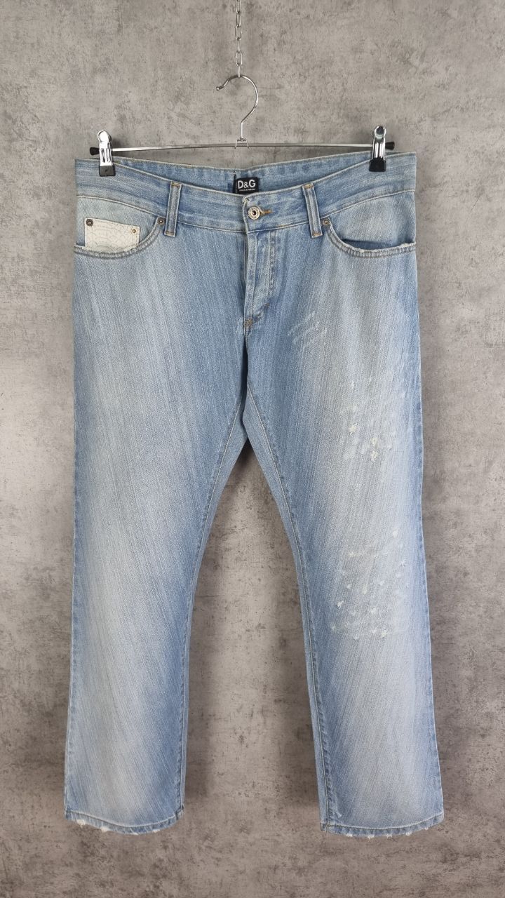 Dolce & Gabbana New Dolce and Gabbana Ripped Italy made Denim Jeans Size US 33 - 5 Thumbnail