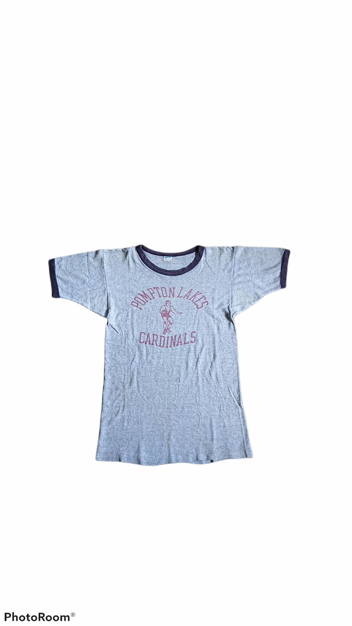 Vintage 80s Champion Cardinals Rayon Ringer Tee