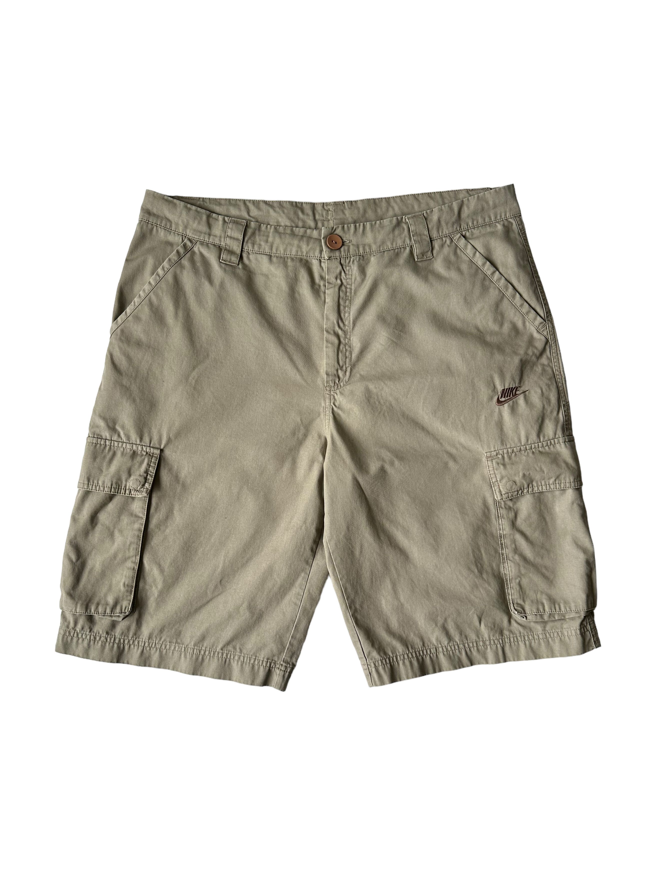 Nike × Vintage Vintage Nike Beige Cargo Shorts (XL) Size US 36 / EU 52 - 1 Thumbnail