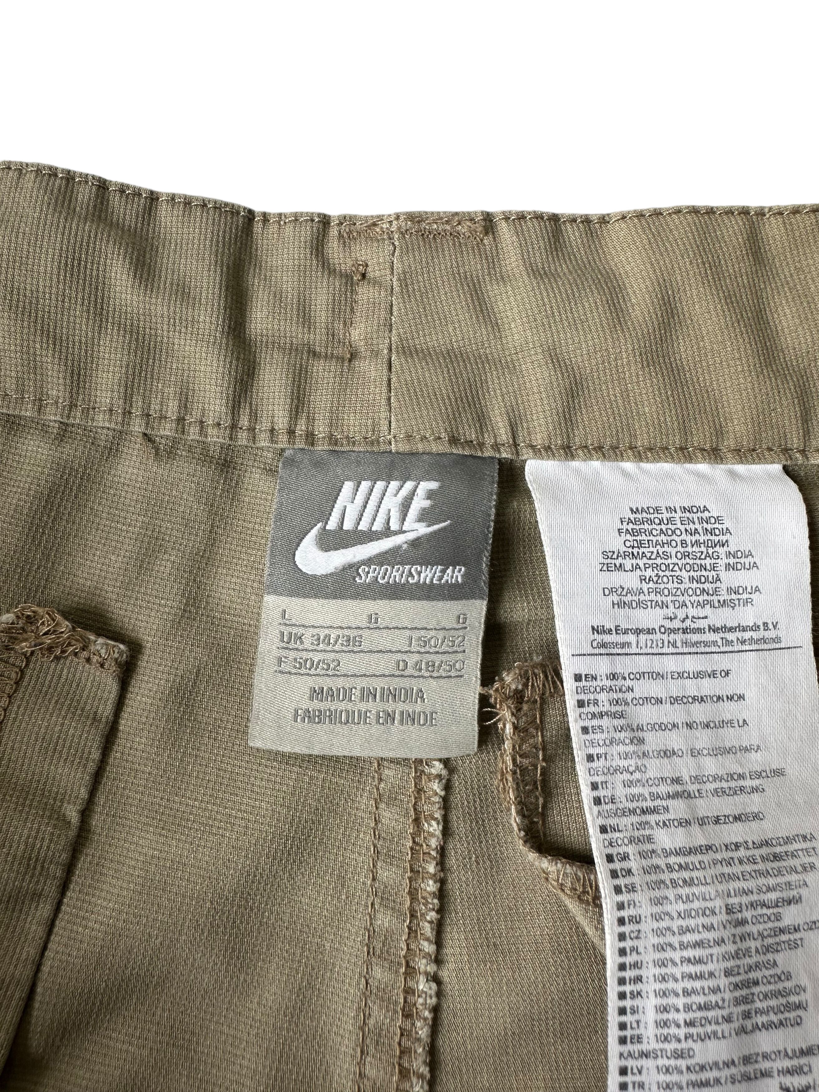 Nike × Vintage Vintage Nike Beige Cargo Shorts (XL) Size US 36 / EU 52 - 5 Thumbnail