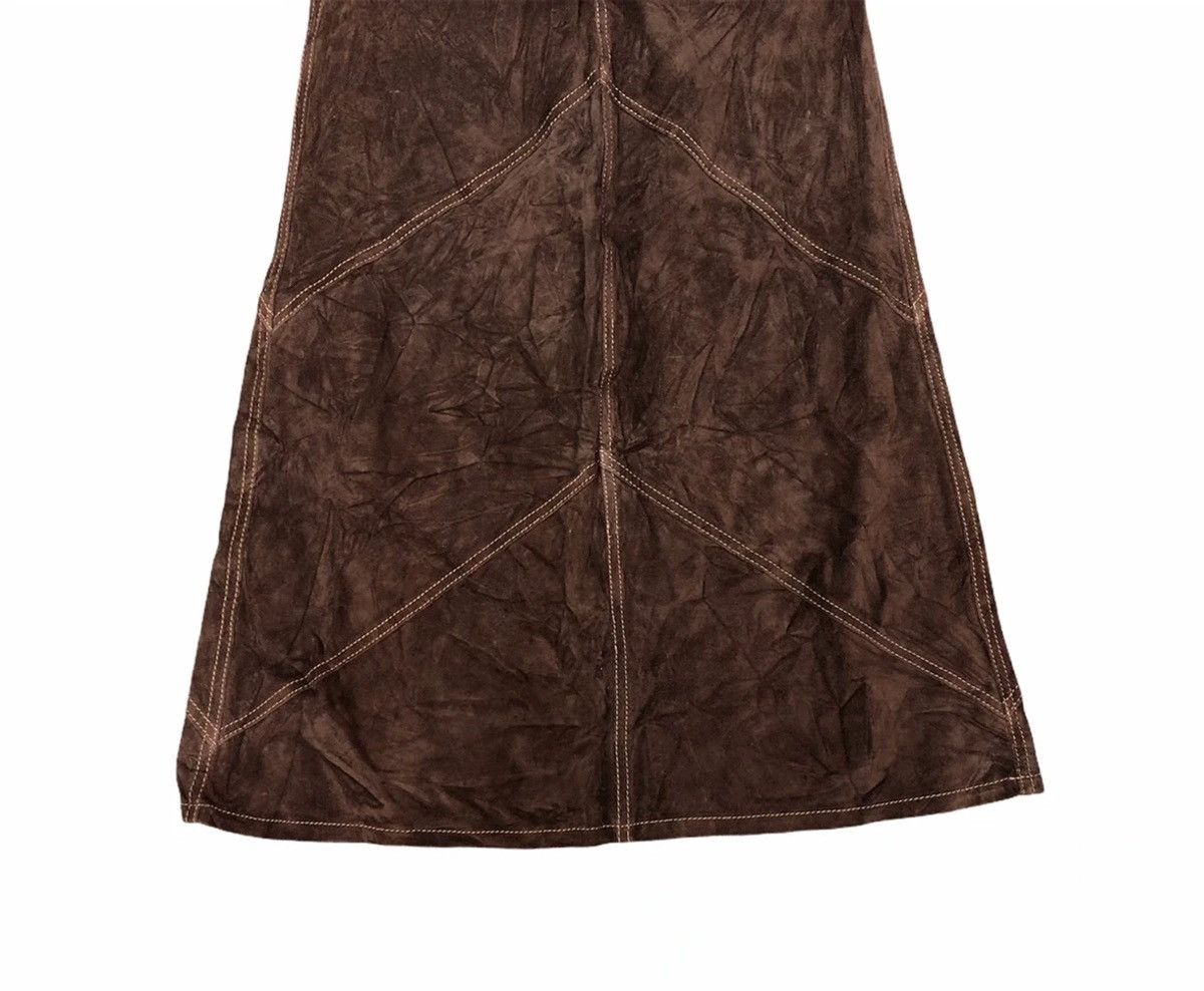 Gap Gap Long Patched Authentic Leather Skirt Size 26" / US 2 / IT 38 - 4 Thumbnail