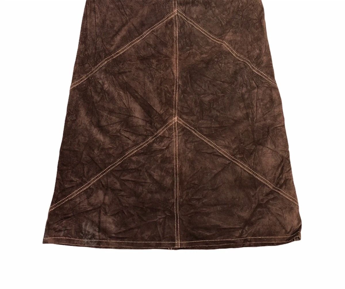 Gap Gap Long Patched Authentic Leather Skirt Size 26" / US 2 / IT 38 - 7 Thumbnail