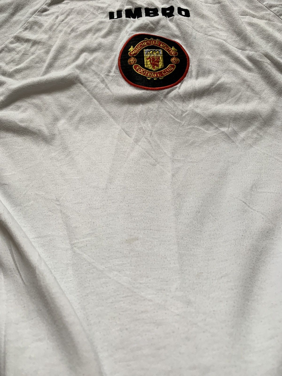Umbro × Vintage Vintage 90s Manchester United x Umbro Training Tee T Shirt Size US L / EU 52-54 / 3 - 6 Thumbnail