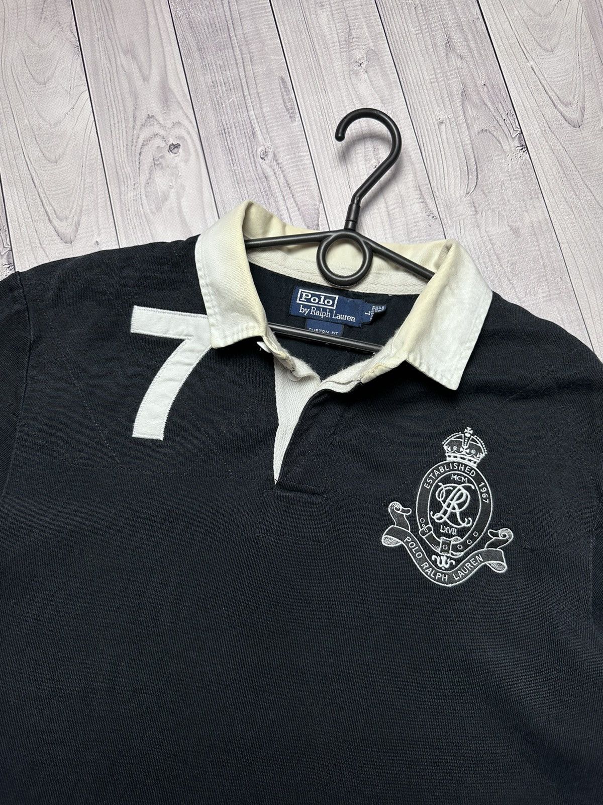 Other Vintage Rugby Polo Ralph Lauren size L logo number 7 rare Size US L / EU 52-54 / 3 - 3 Thumbnail