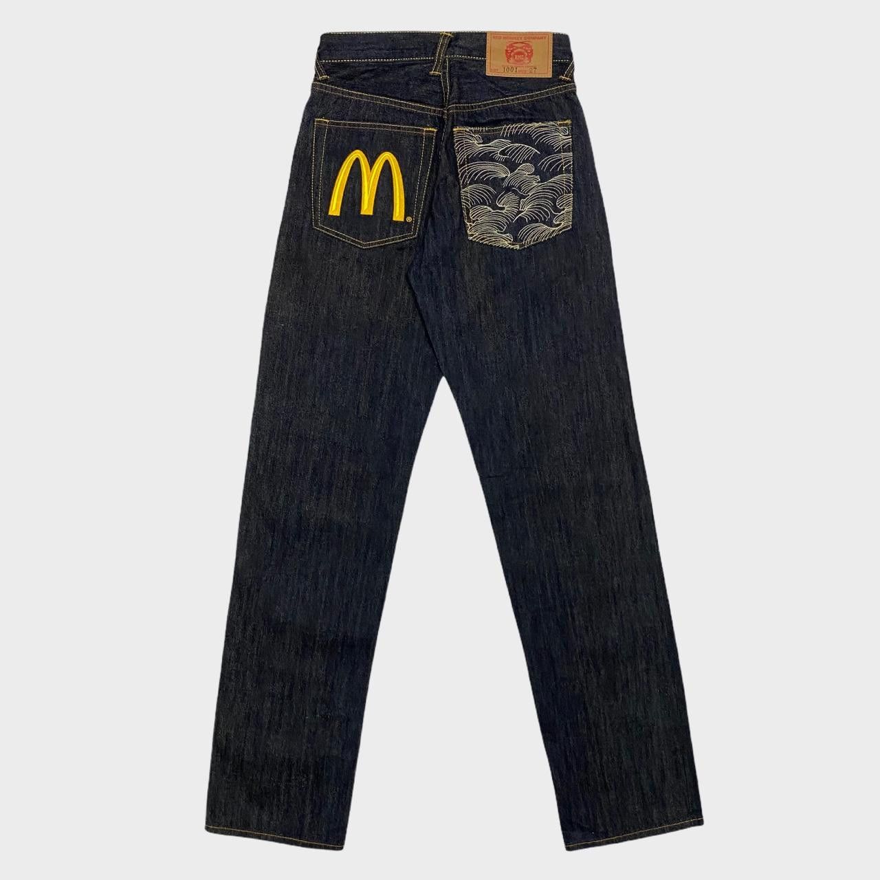 RMC Jeans Red Monkey Company RMC x McDonalds Jeans 2006, indigo. Size US 27 - 1 Thumbnail