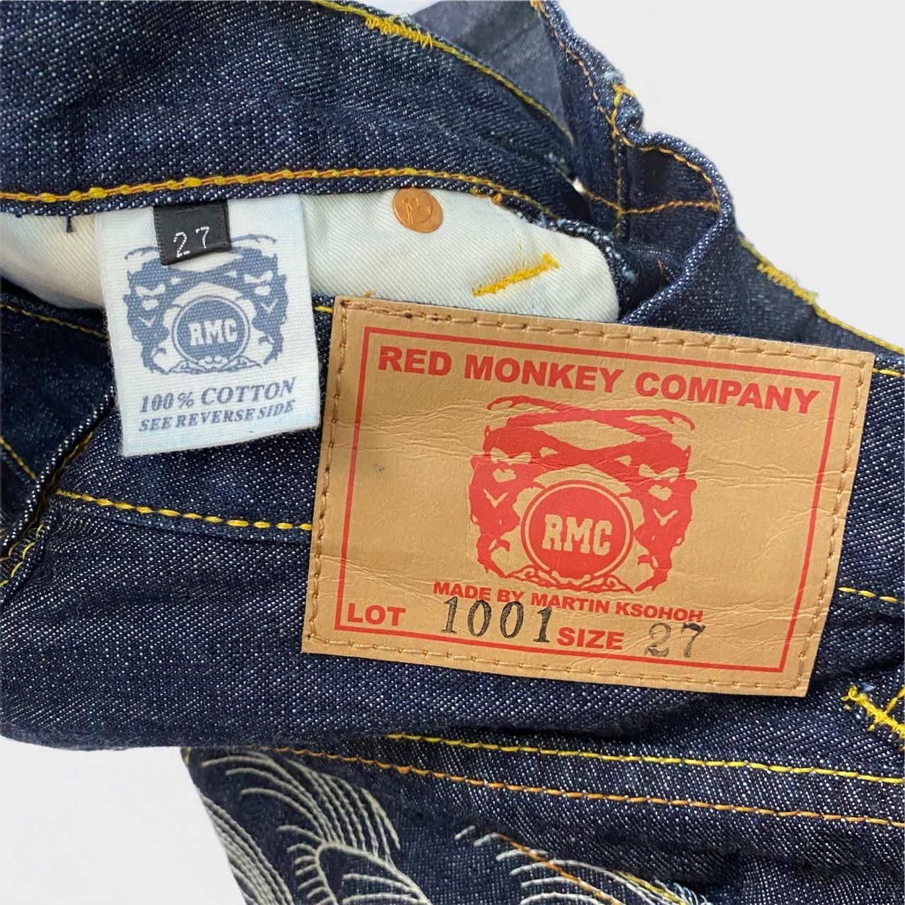 RMC Jeans Red Monkey Company RMC x McDonalds Jeans 2006, indigo. Size US 27 - 4 Thumbnail