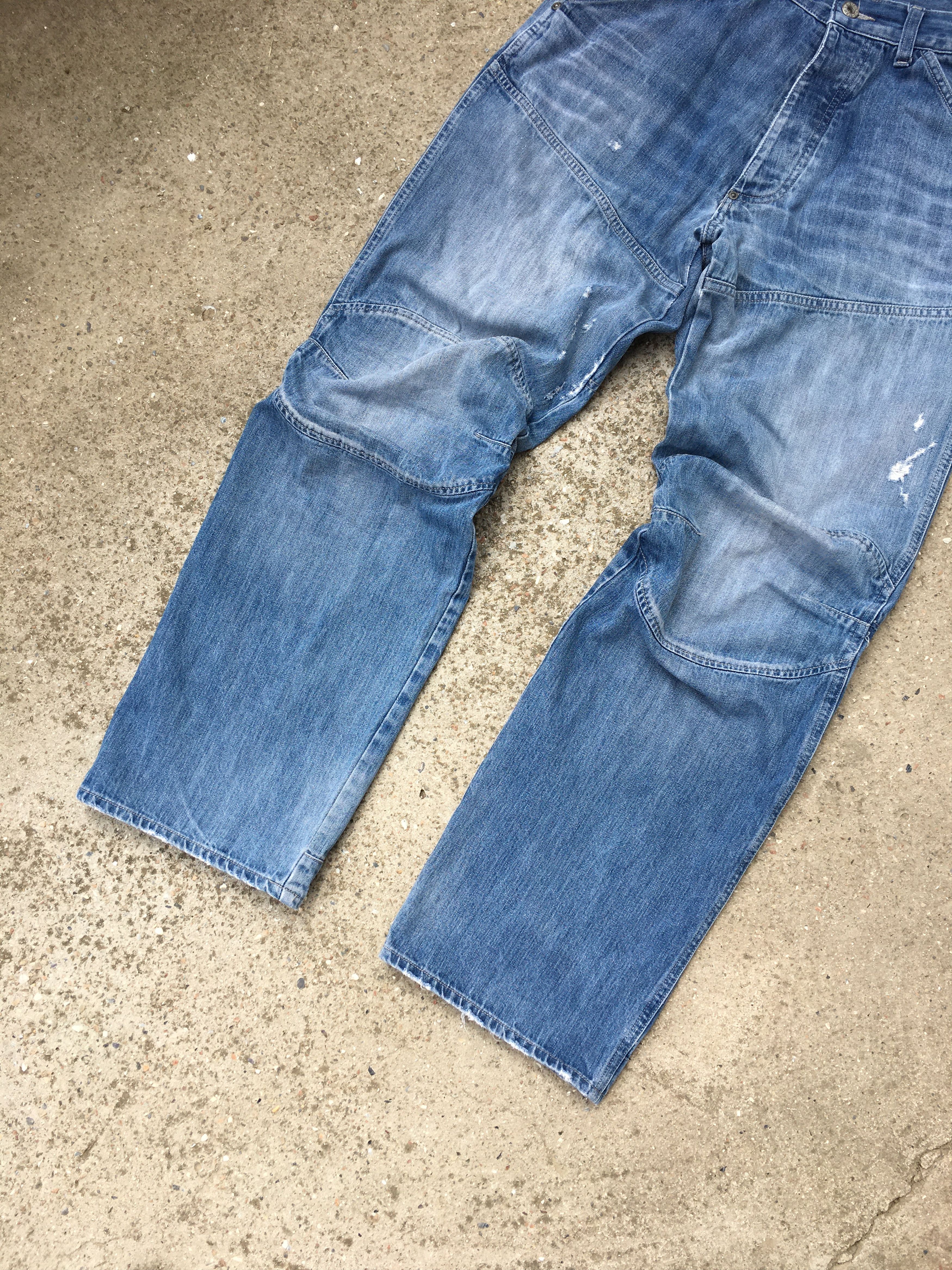 G-Star × Vintage Vintage G-Star Raw 3D Loose Blue Denim Jeans Pants Size US 32 / EU 48 - 4 Thumbnail