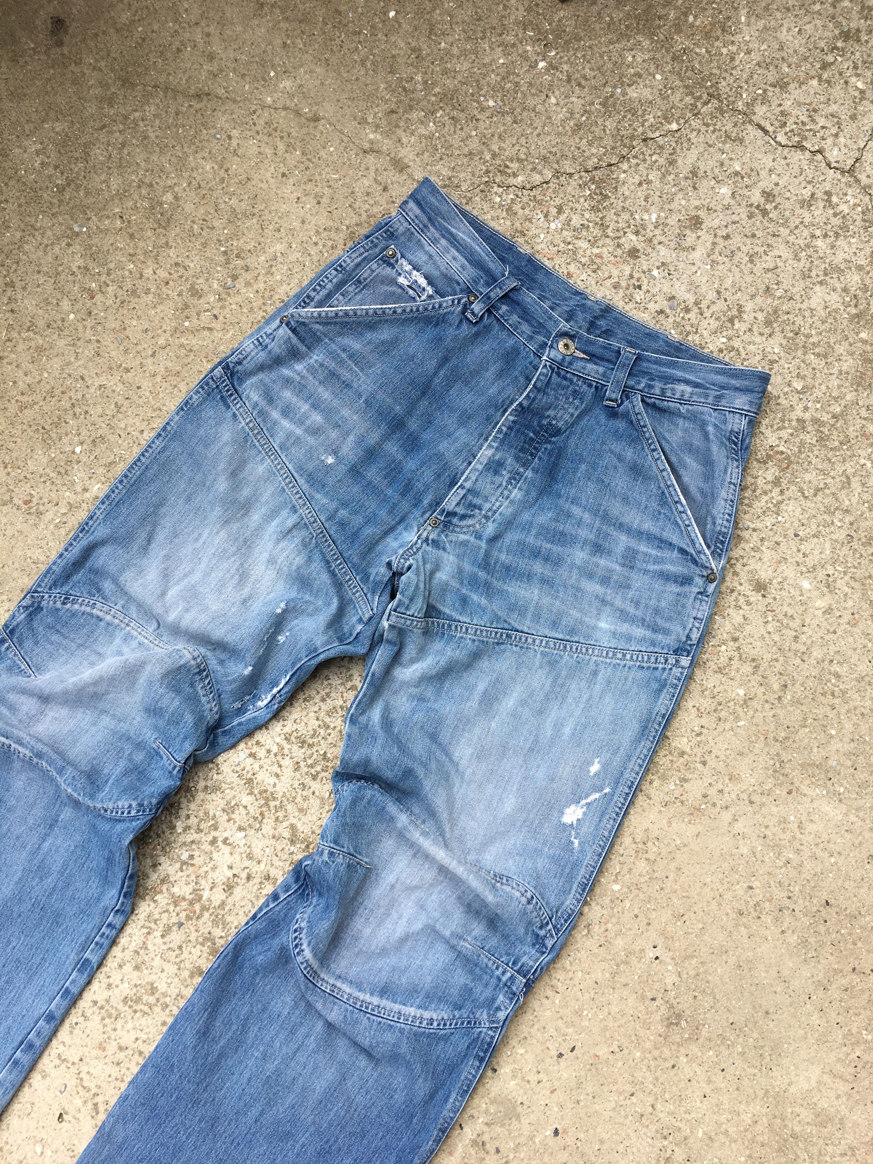 G-Star × Vintage Vintage G-Star Raw 3D Loose Blue Denim Jeans Pants Size US 32 / EU 48 - 3 Thumbnail