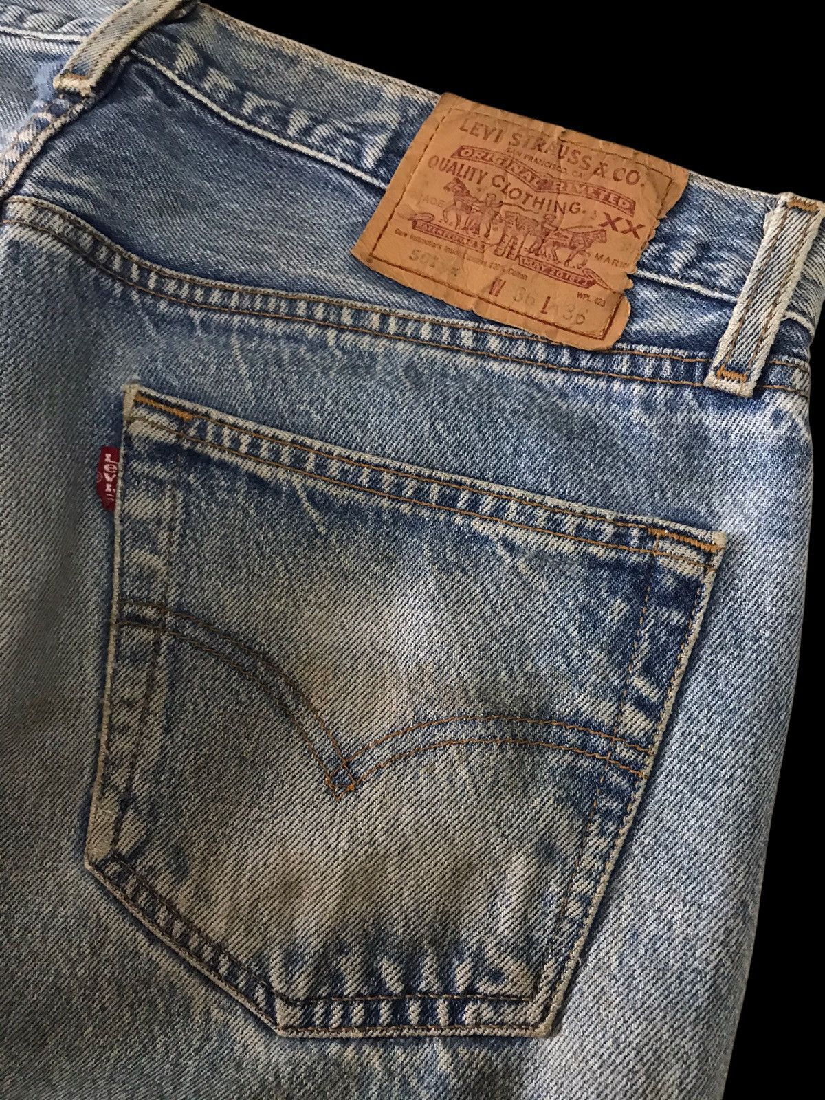 Levi's × Vintage 🔥🔥🔥Levis 501xx Kurt Cobain Ripped Distressed Denim Pant⚡️ Size US 33 - 13 Thumbnail