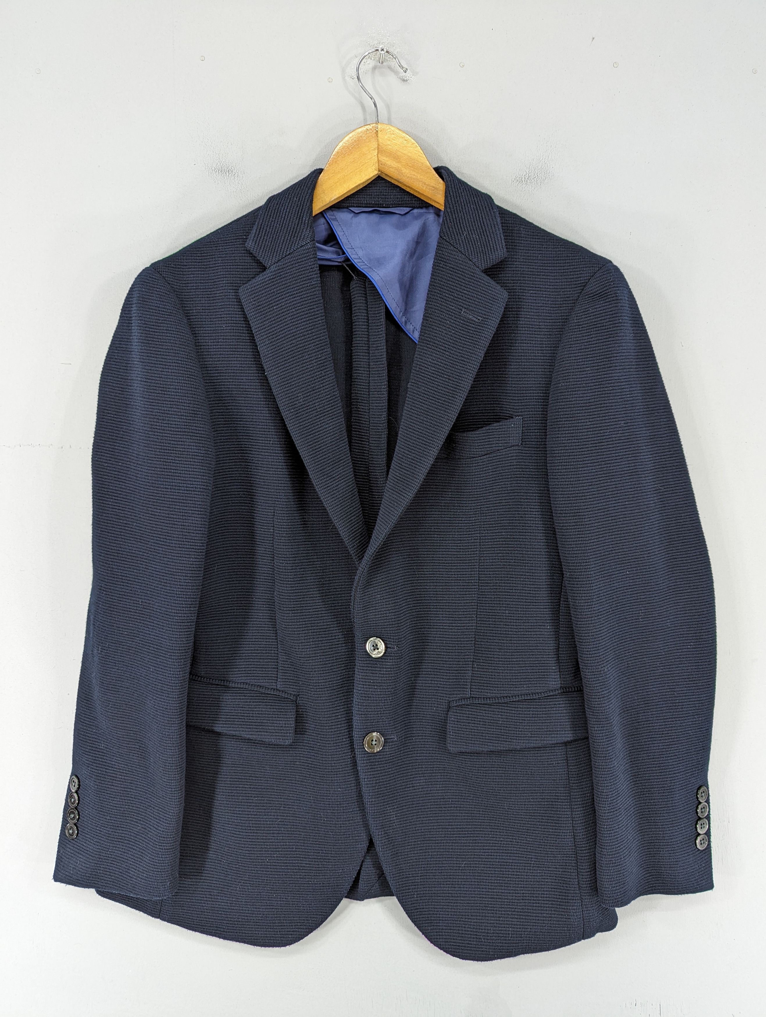 image of Avant Garde x Beams Plus beams Heart Blazer Jacket Nice Design in Dark Blue, Men's (Size Small)