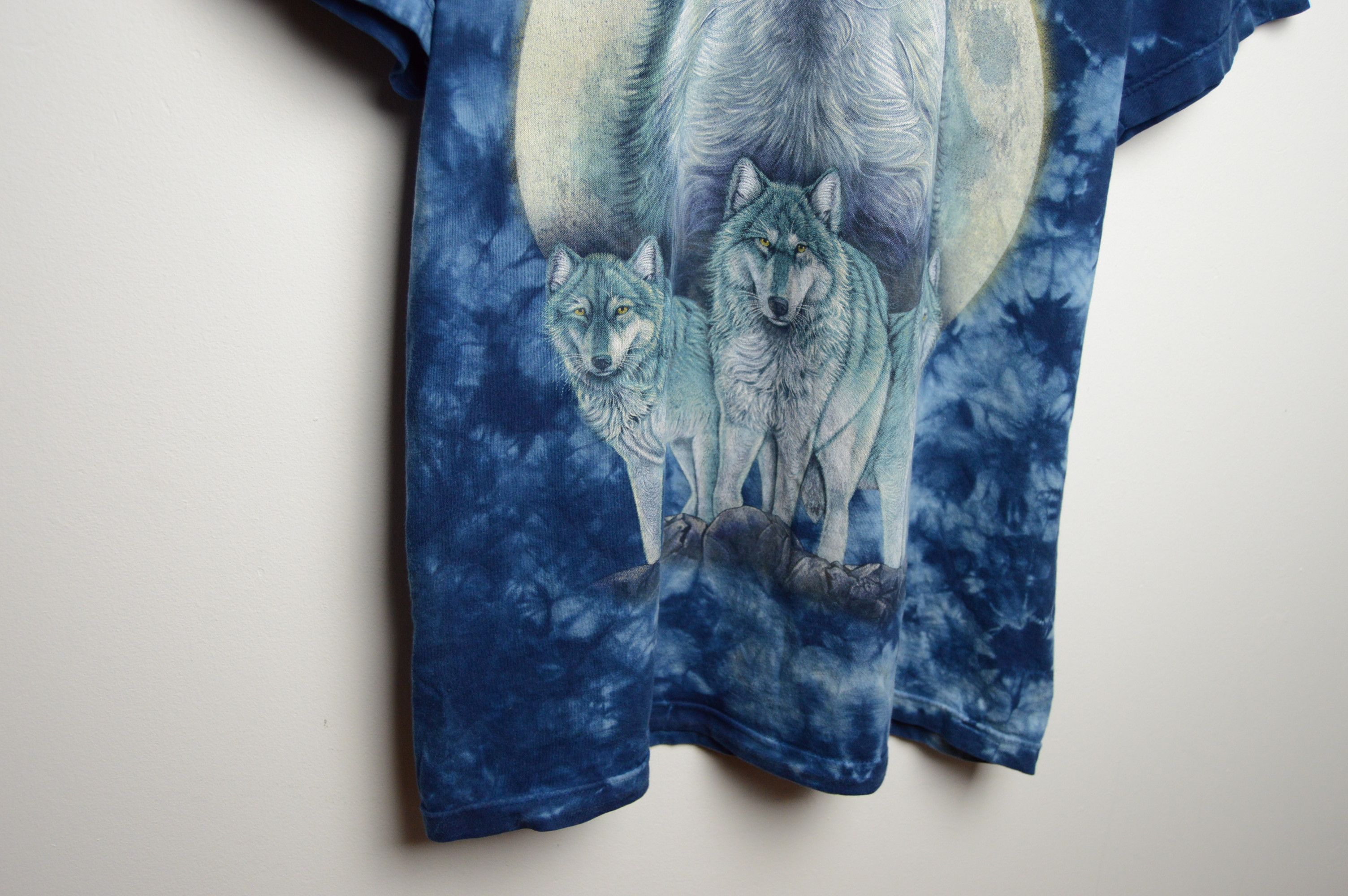 Vintage y2k wolves tie dye t shirt Size US M / EU 48-50 / 2 - 3 Thumbnail