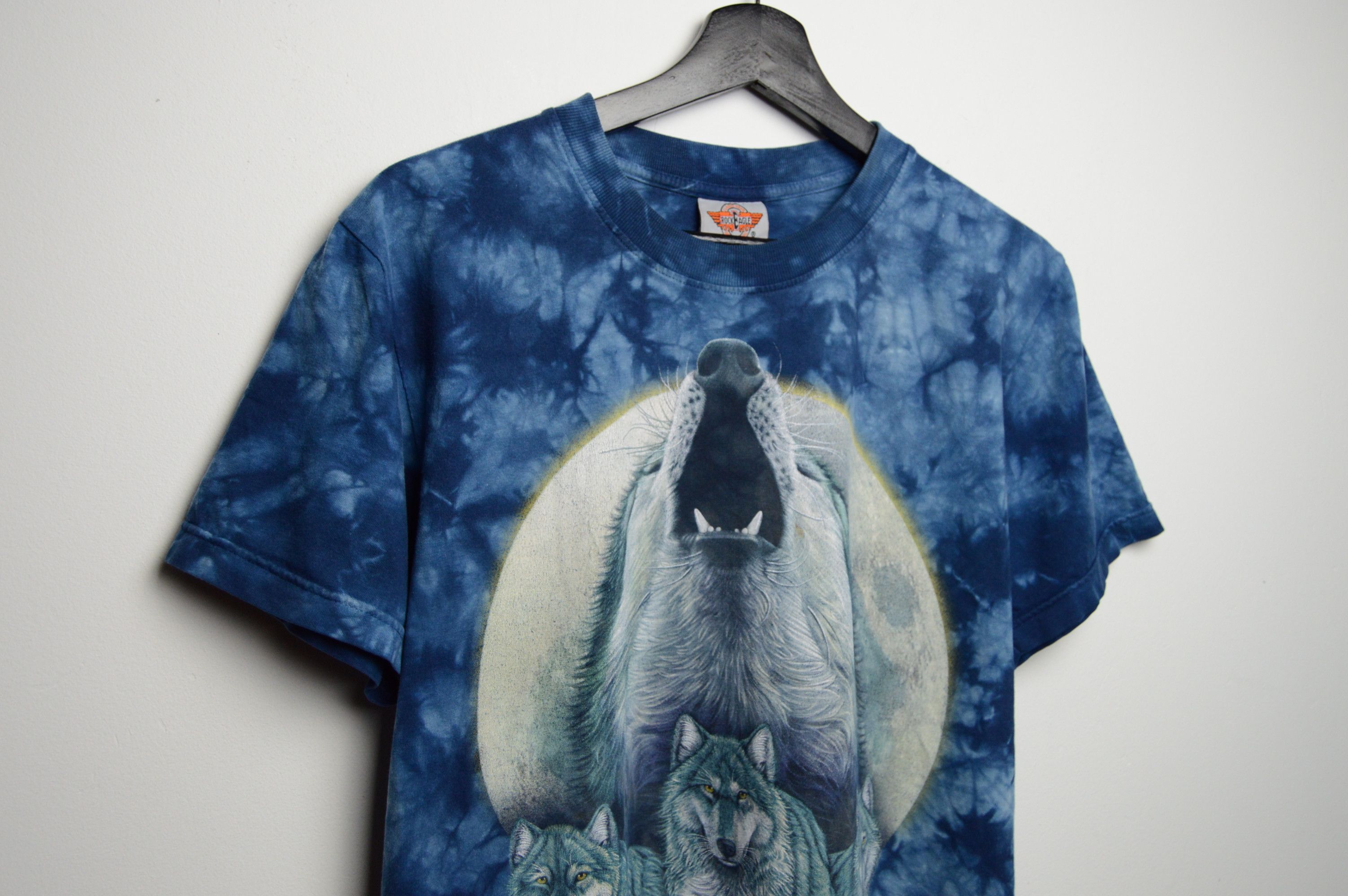 Vintage y2k wolves tie dye t shirt Size US M / EU 48-50 / 2 - 2 Thumbnail