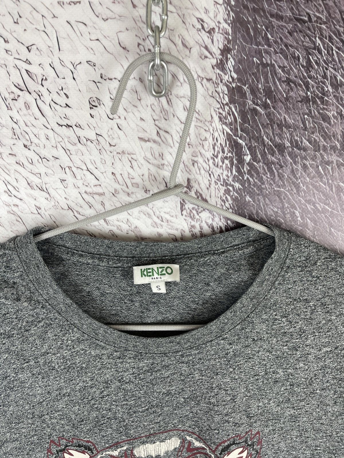 Kenzo Kenzo Paris big logo grey tiger print ss tee shirt Size US S / EU 44-46 / 1 - 3 Thumbnail